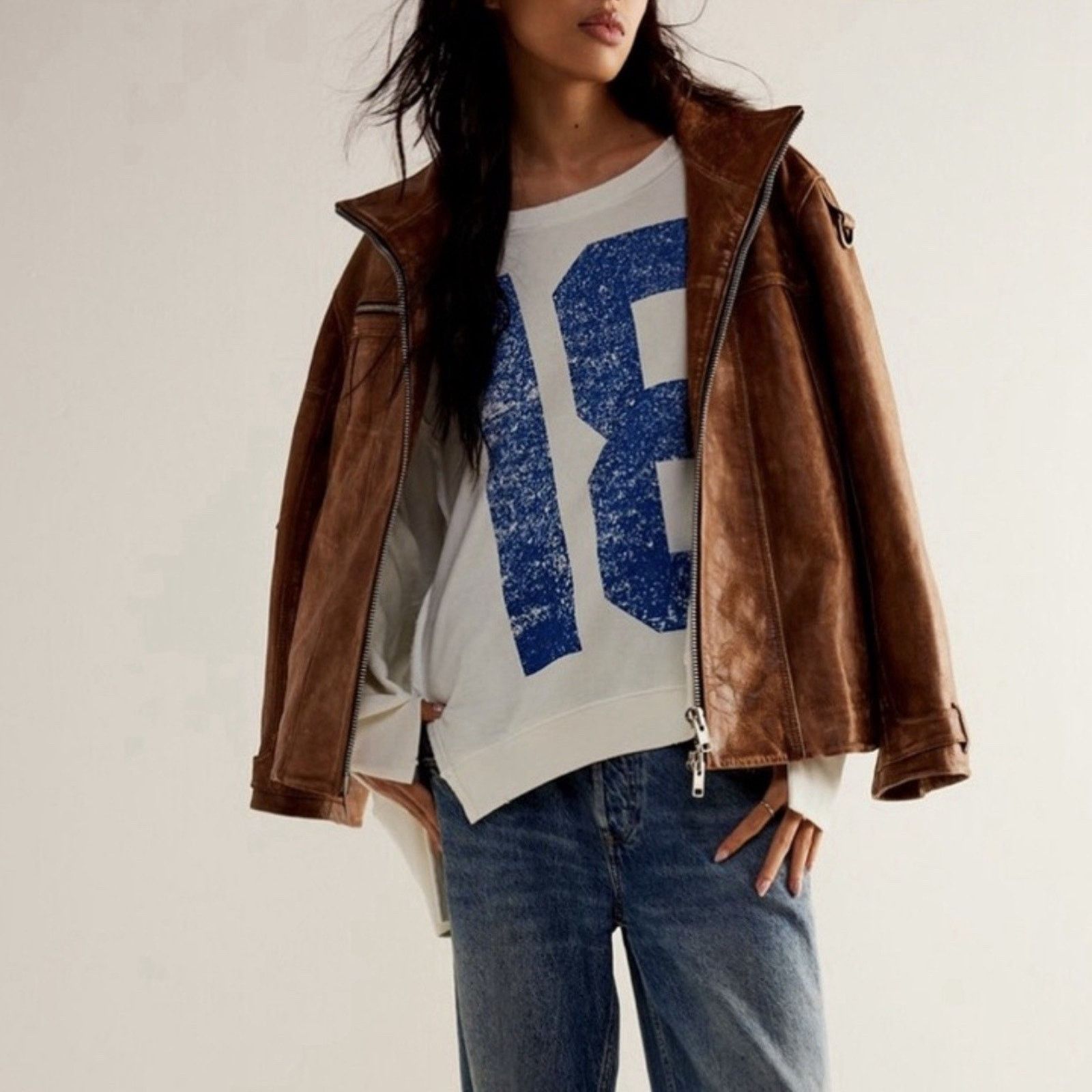 Free People Free People We The Free “18” Camden Oversized Pullover Small Size S / US 4 / IT 40 - 9 Thumbnail