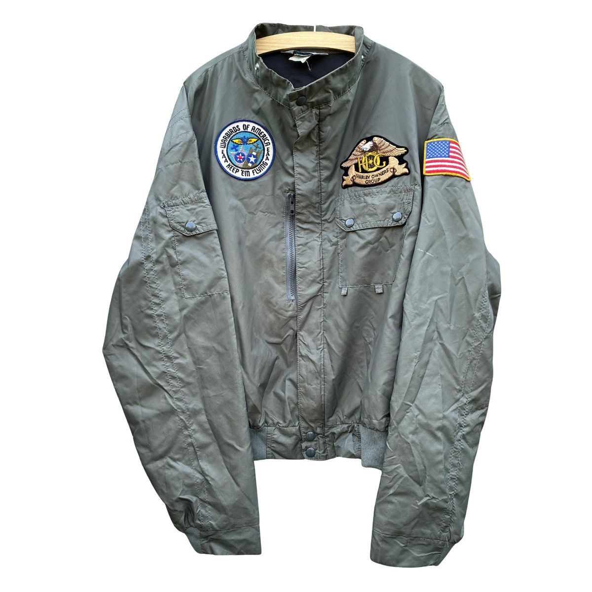Other Vintage 80s Horizon Jacket Harley Owners Group HOG Warbirds Size US XL / EU 56 / 4 - 1 Thumbnail