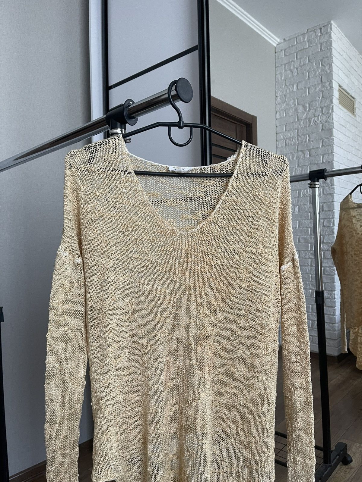 Helmut Lang Helmut Lang Silk Pullover Sweater Asymmetrical Size US S / EU 44-46 / 1 - 6 Thumbnail