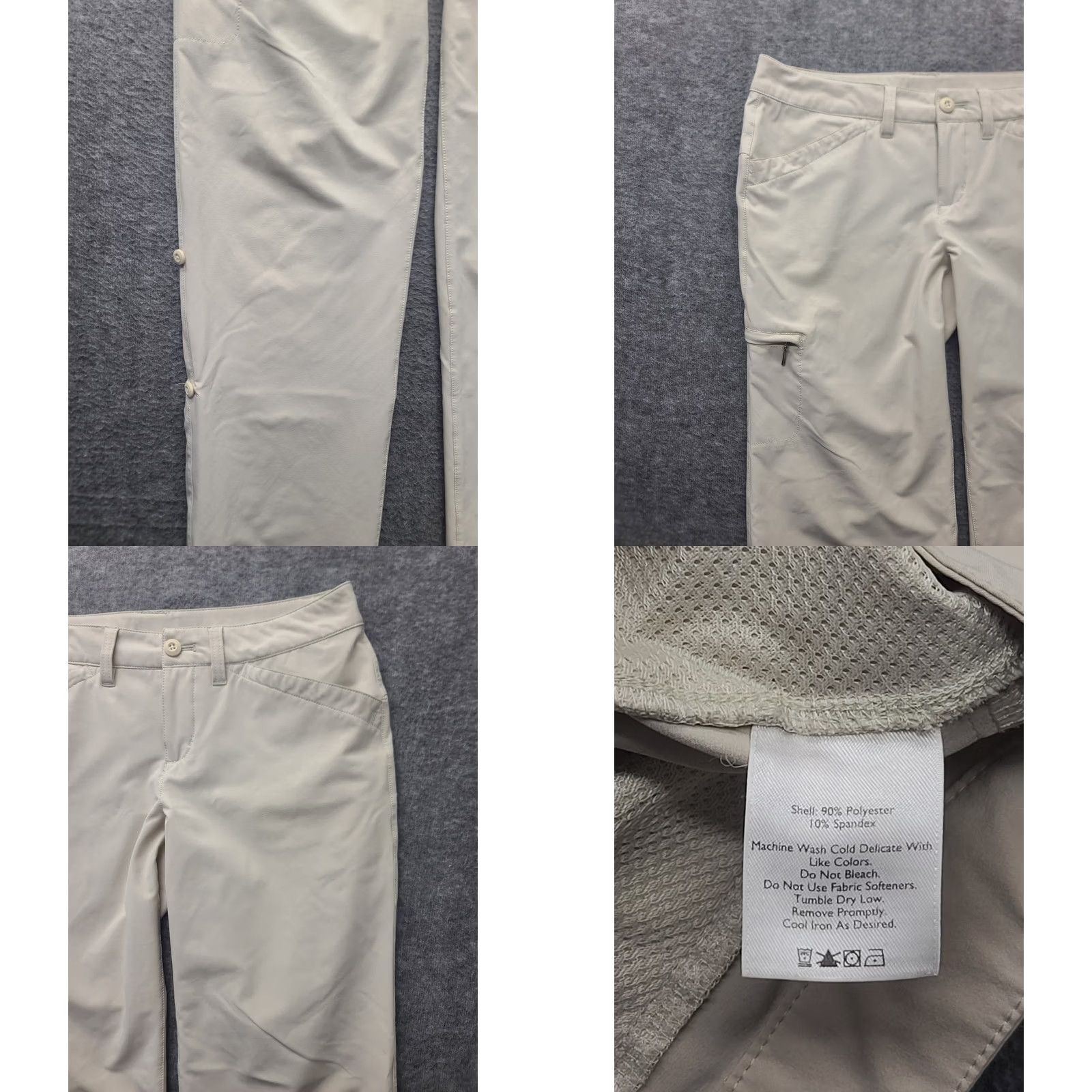 Eddie Bauer Eddie Bauer Travex Pants Womens 4x31 Horizon Roll Up Regular Fit Outdoors Pants Size 4 Beige Cargo Modest Comfort Moisture Wicking Quick Dry Pockets Size 27" / US 4 / IT 40 - 8 Thumbnail