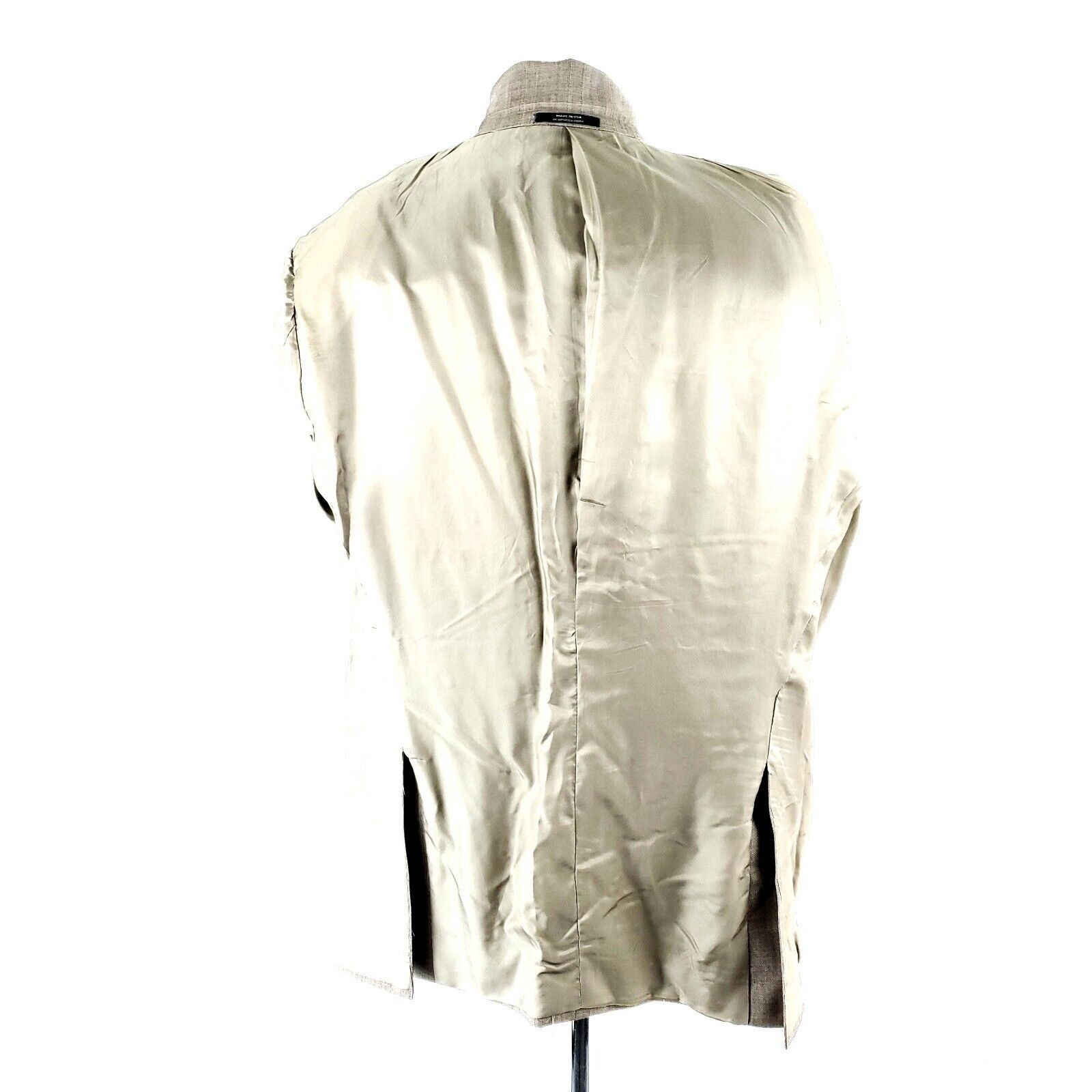 Hart Schaffner Marx Hart Schaffner Marx Gold Trumpeter Wool 3 Button Blazer 44R Size 44R - 10 Thumbnail
