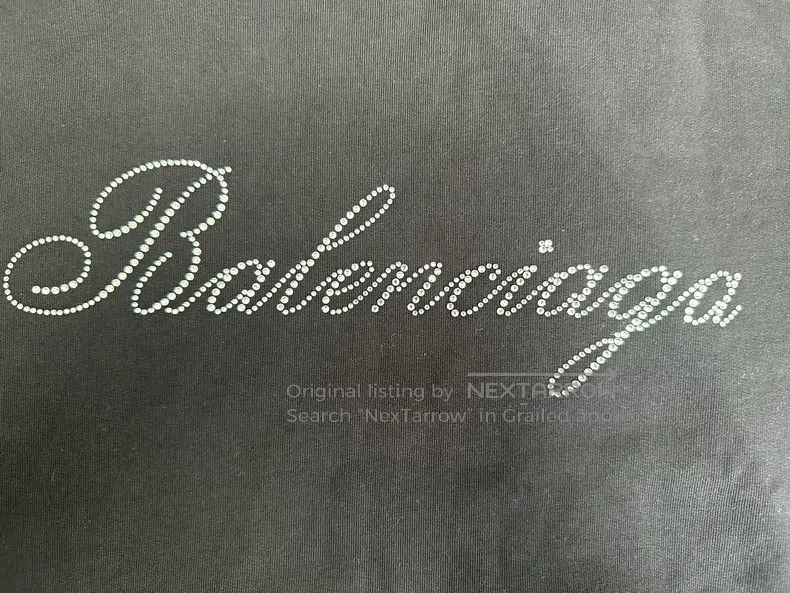 Balenciaga Balenciaga Crystal Hooded Sweatshirt - Black Size US S / EU 44-46 / 1 - 3 Thumbnail