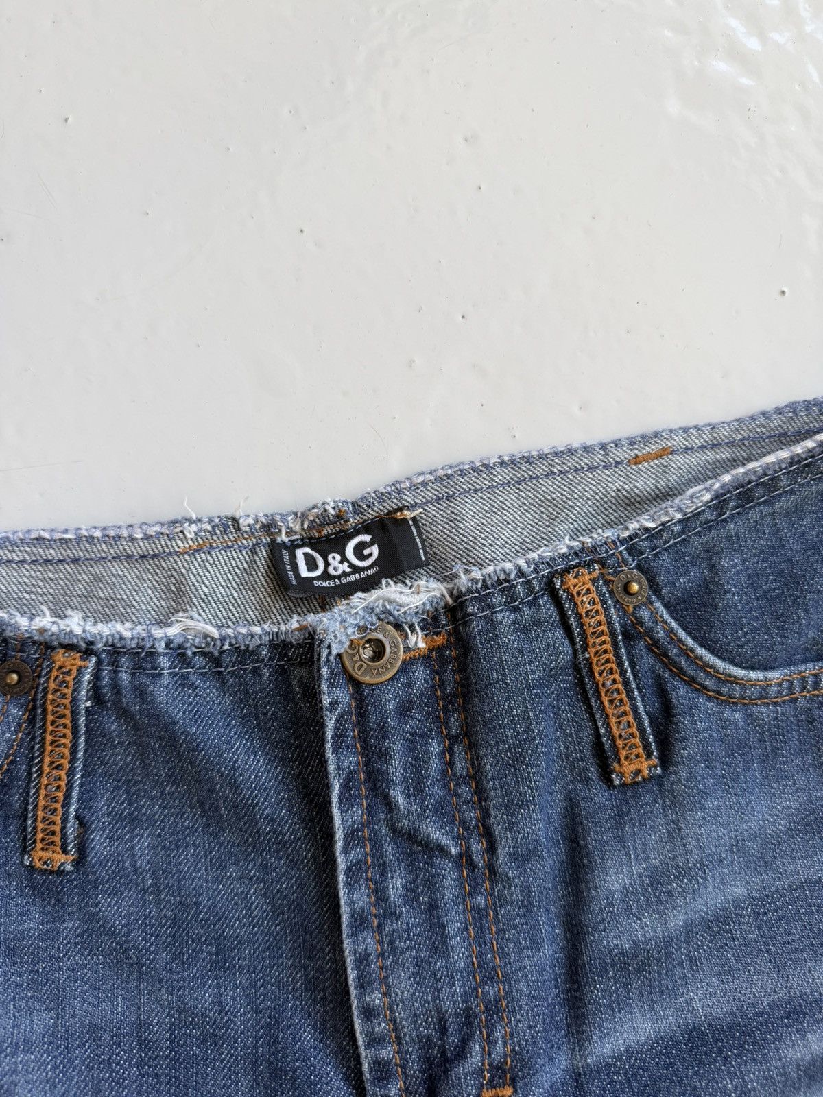 Dolce & Gabbana Y2k Dolce & Gabbana cutoff low waist flared denim Size 29" - 13 Thumbnail