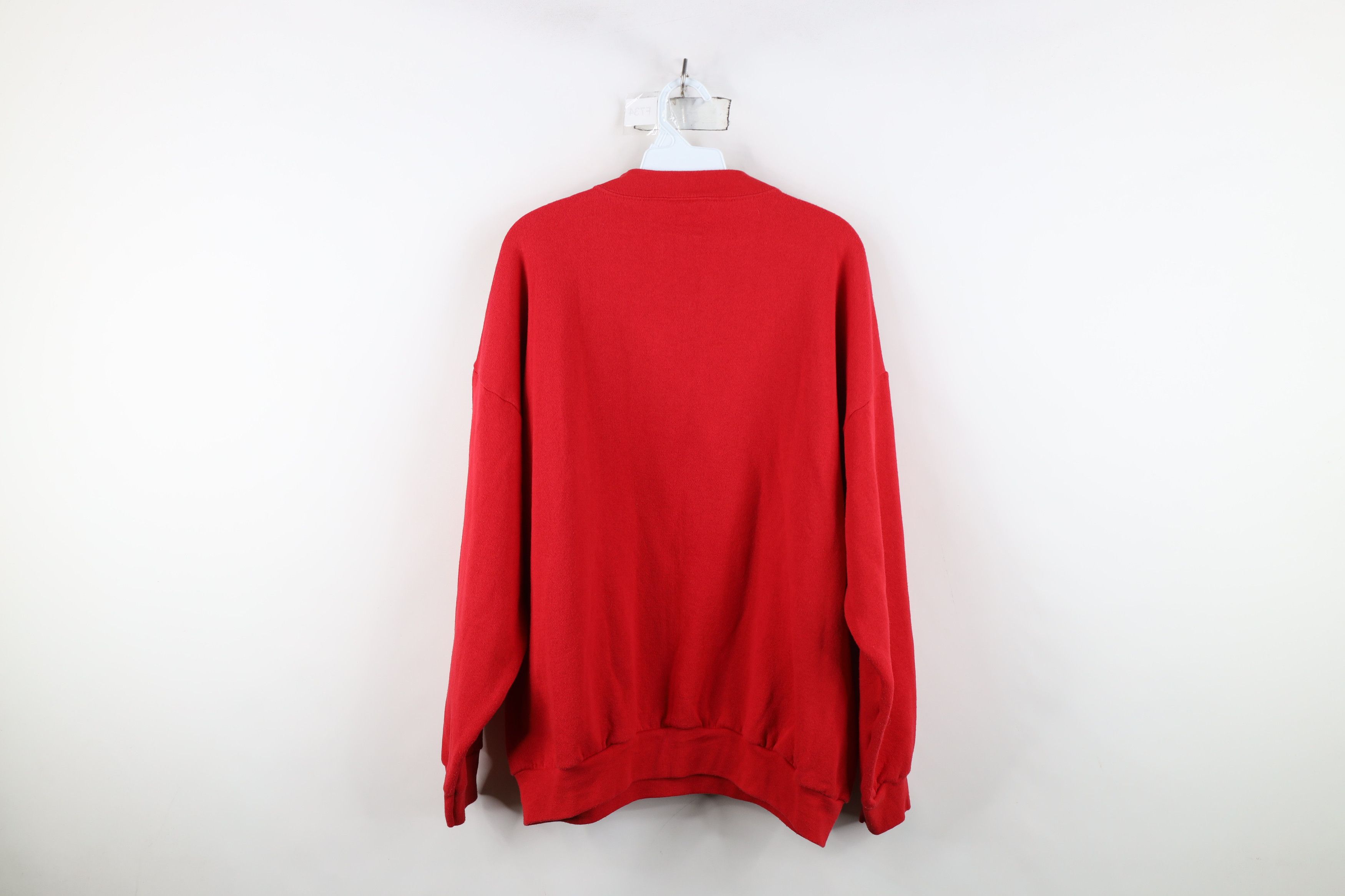 Vintage Vintage 90s Streetwear Santa Claus Christmas Sweatshirt Red Size XL / US 12-14 / IT 48-50 - 12 Thumbnail