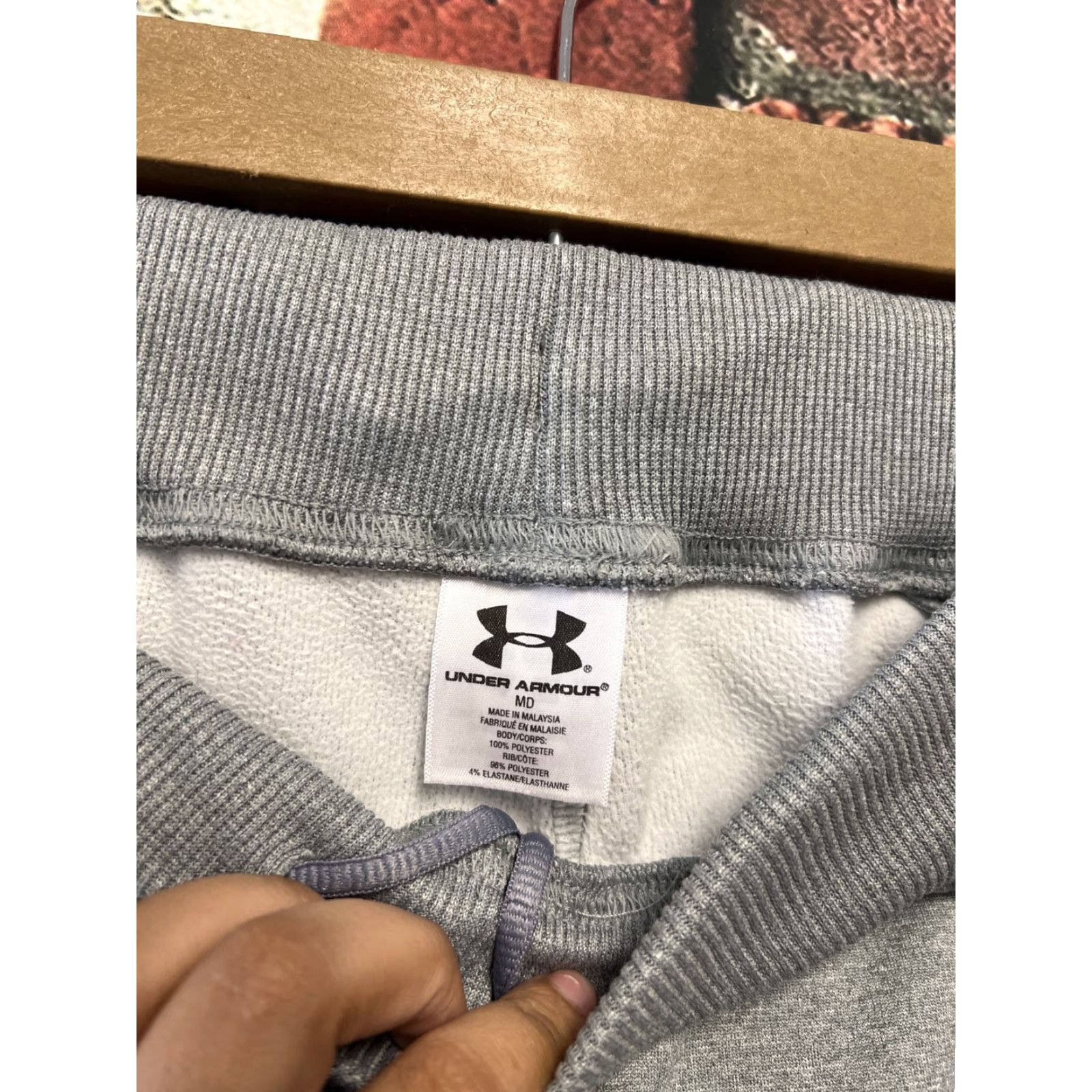 Under Armour Under Armour Sweatpants Womens Medium Gray Drawstring Straight Fashion Sweatpants Official Size 32" / US 10 / IT 46 - 2 Thumbnail