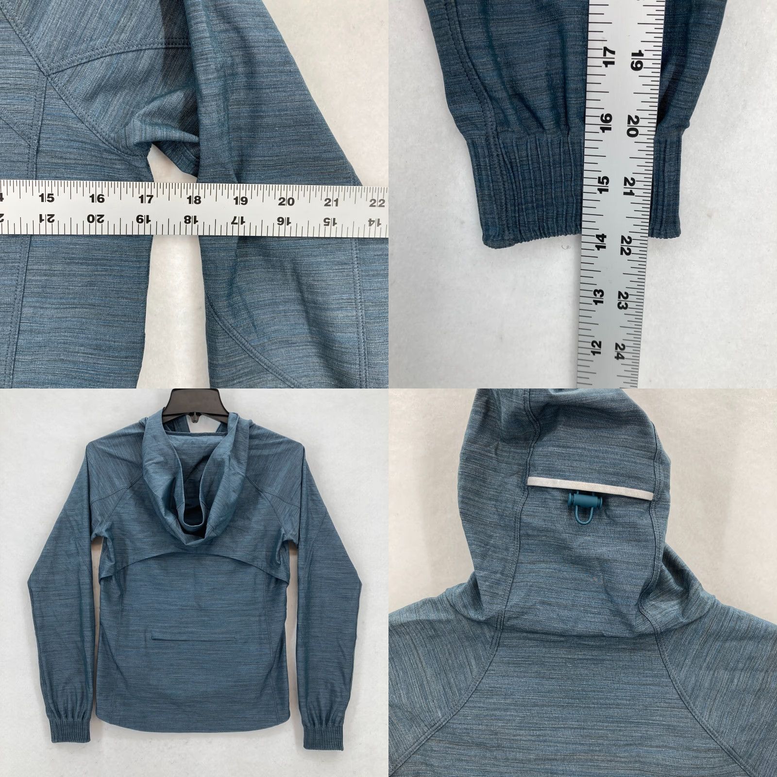 Athleta Athleta Racer Running Free Jacket Women's XXS Blue Hooded Lightweight Mid-Length Jacket Size XXS / US 00 / IT 34 - 8 Thumbnail