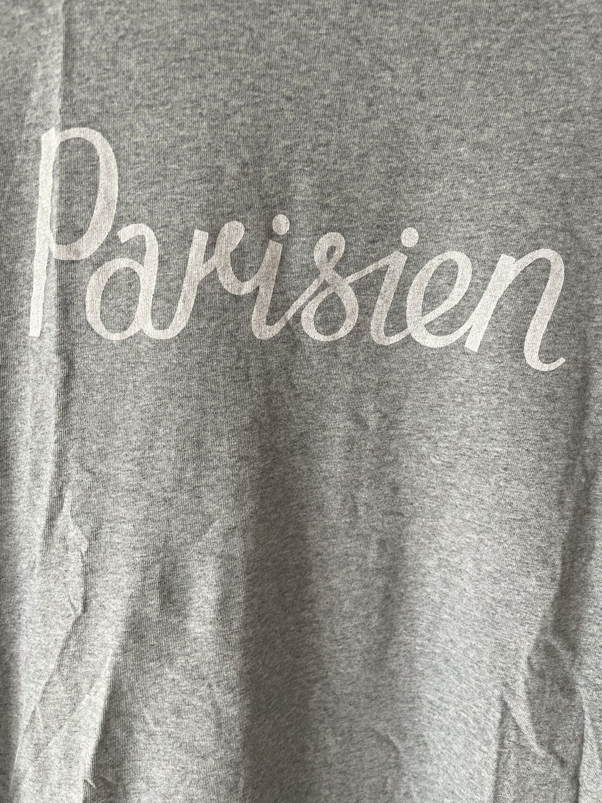 Maison Kitsune Grey Parisien Maison Kitsuné tshirt Size US L / EU 52-54 / 3 - 3 Thumbnail