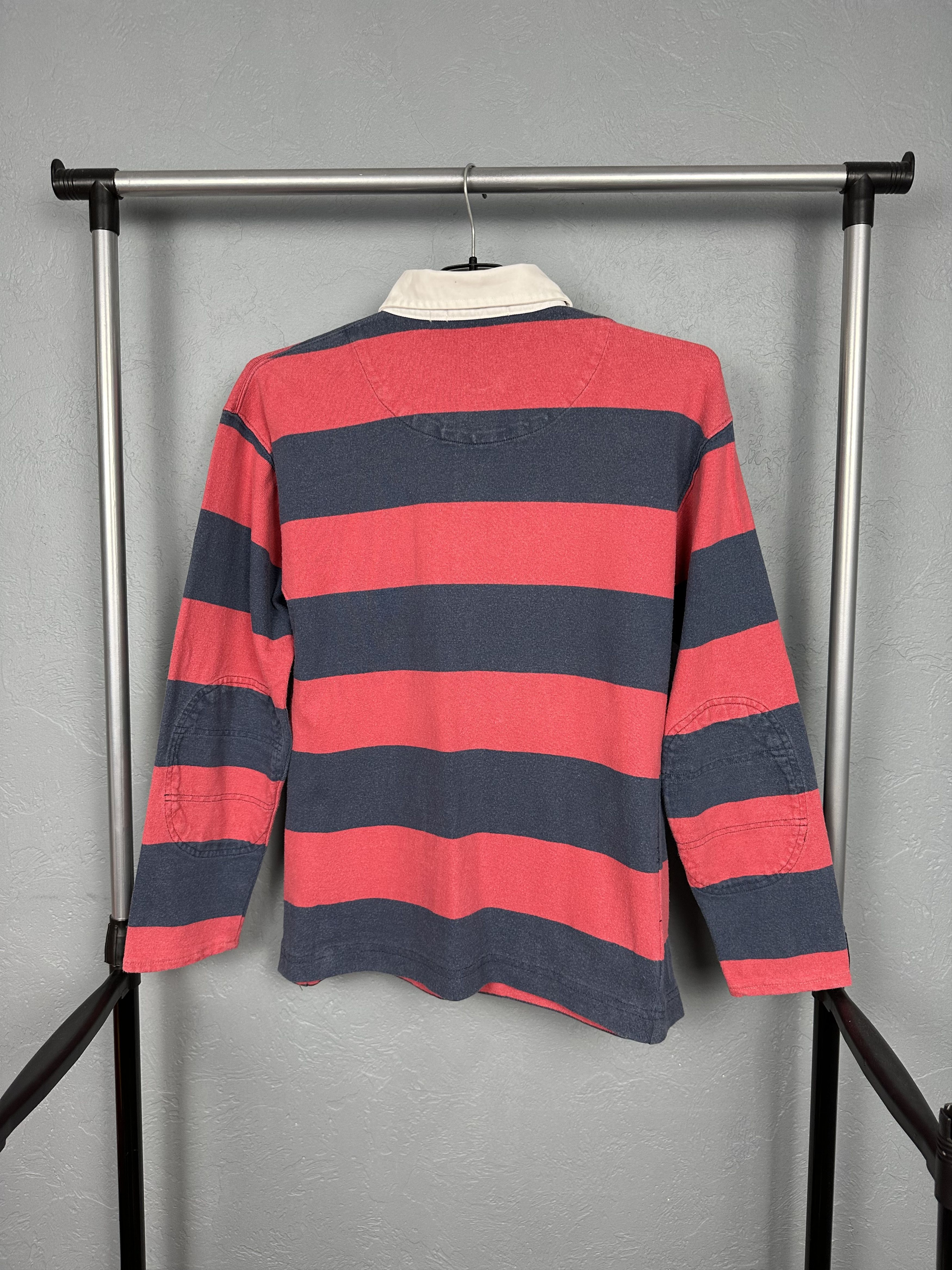 Polo Ralph Lauren Polo Ralph Lauren Vintage Mens Rugby Long Sleeve Polo Shirt Size US S / EU 44-46 / 1 - 5 Thumbnail