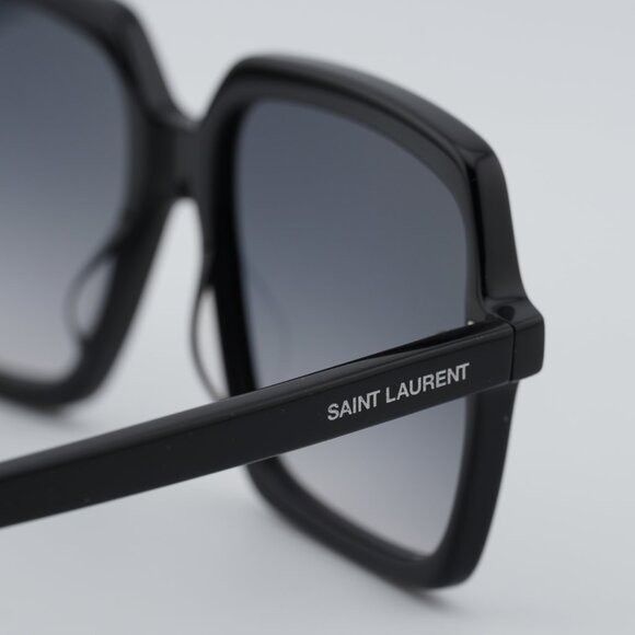 Saint Laurent Paris Saint Laurent SL174 001 Sunglasses Black Square Frame Size ONE SIZE - 10 Thumbnail