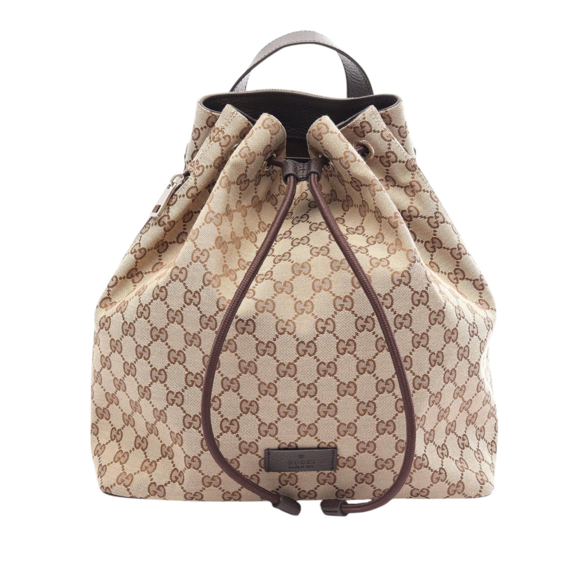 Gucci GG Canvas Drawstring Backpack Size ONE SIZE - 1 Thumbnail