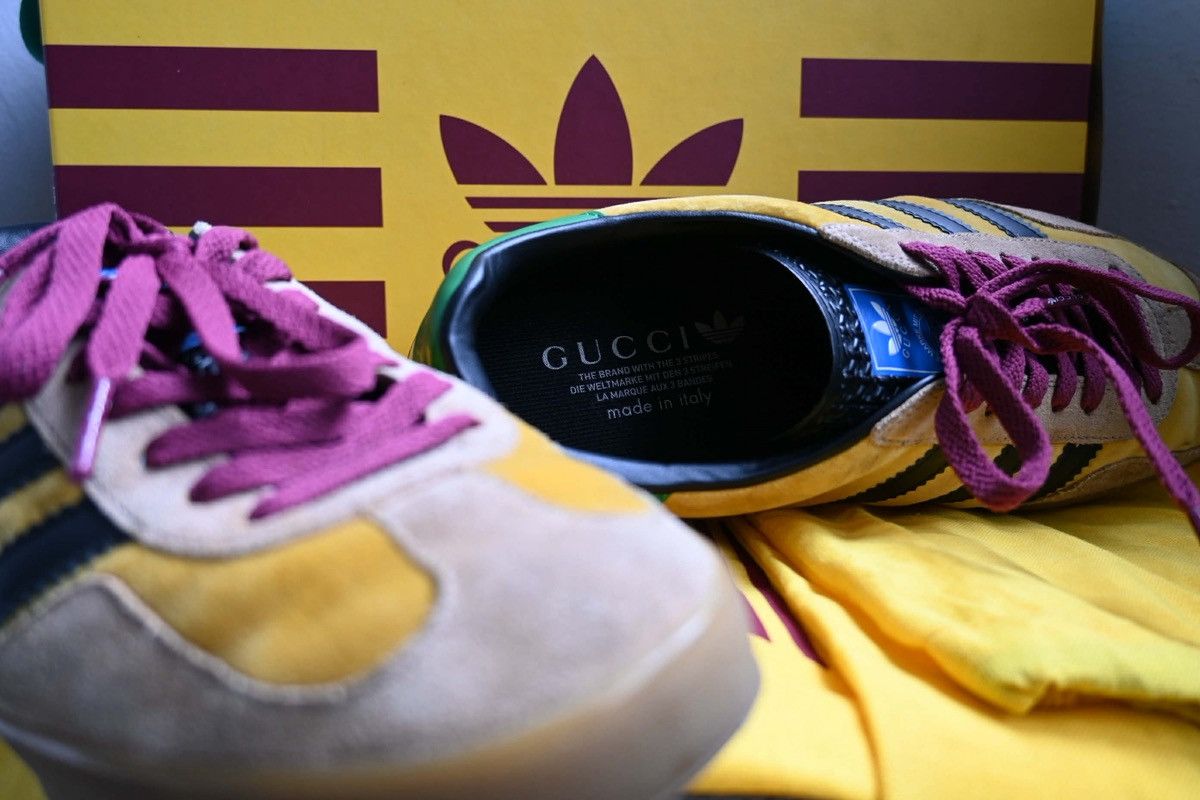 Adidas × Gucci Gucci x Adidas Softy velvet gazelle samba Size US 8 / EU 41 - 12 Thumbnail