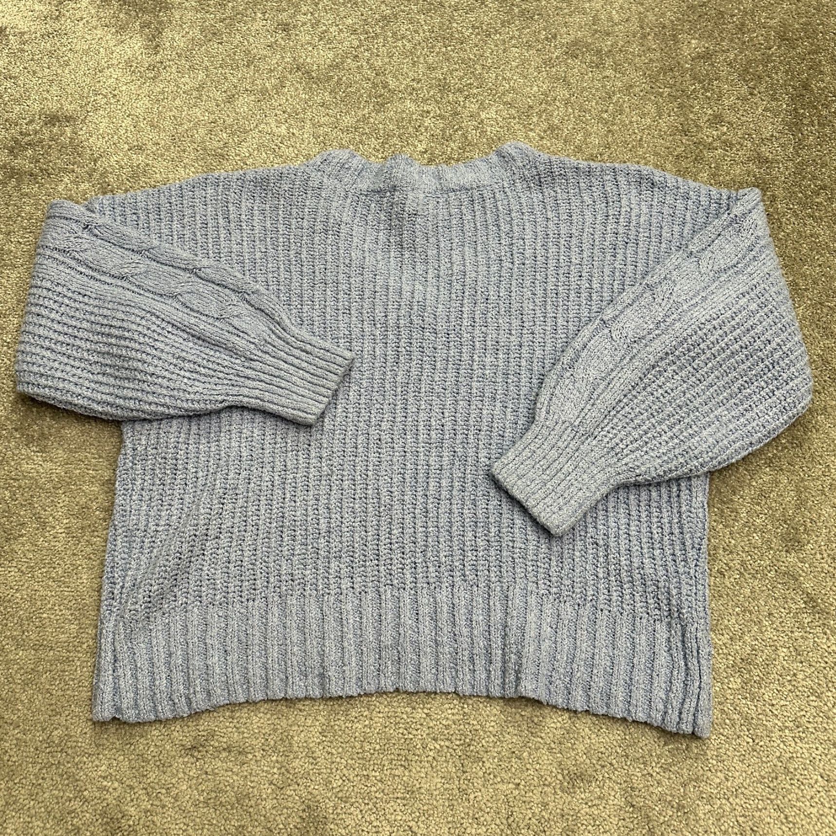 Vintage SO Pullover Sweater Womens Large Purple V-Neck Chunky Knit Casual Travel Ladies Size L / US 10 / IT 46 - 2 Thumbnail