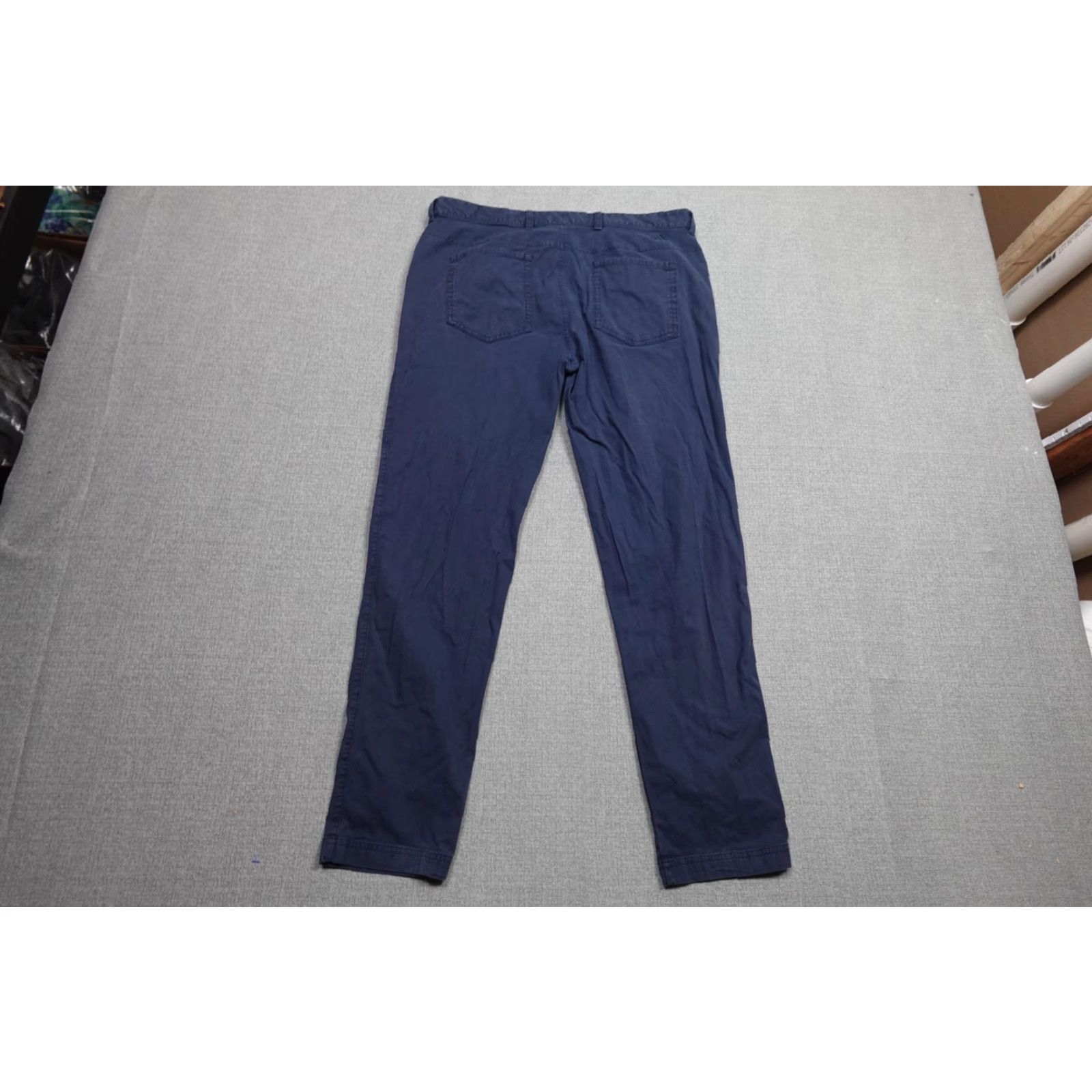 Adidas Adidas Pants Mens 36x32 Navy Blue Slim Fit Stretch Chino Golf Athletic Casual Size US 36 / EU 52 - 4 Thumbnail