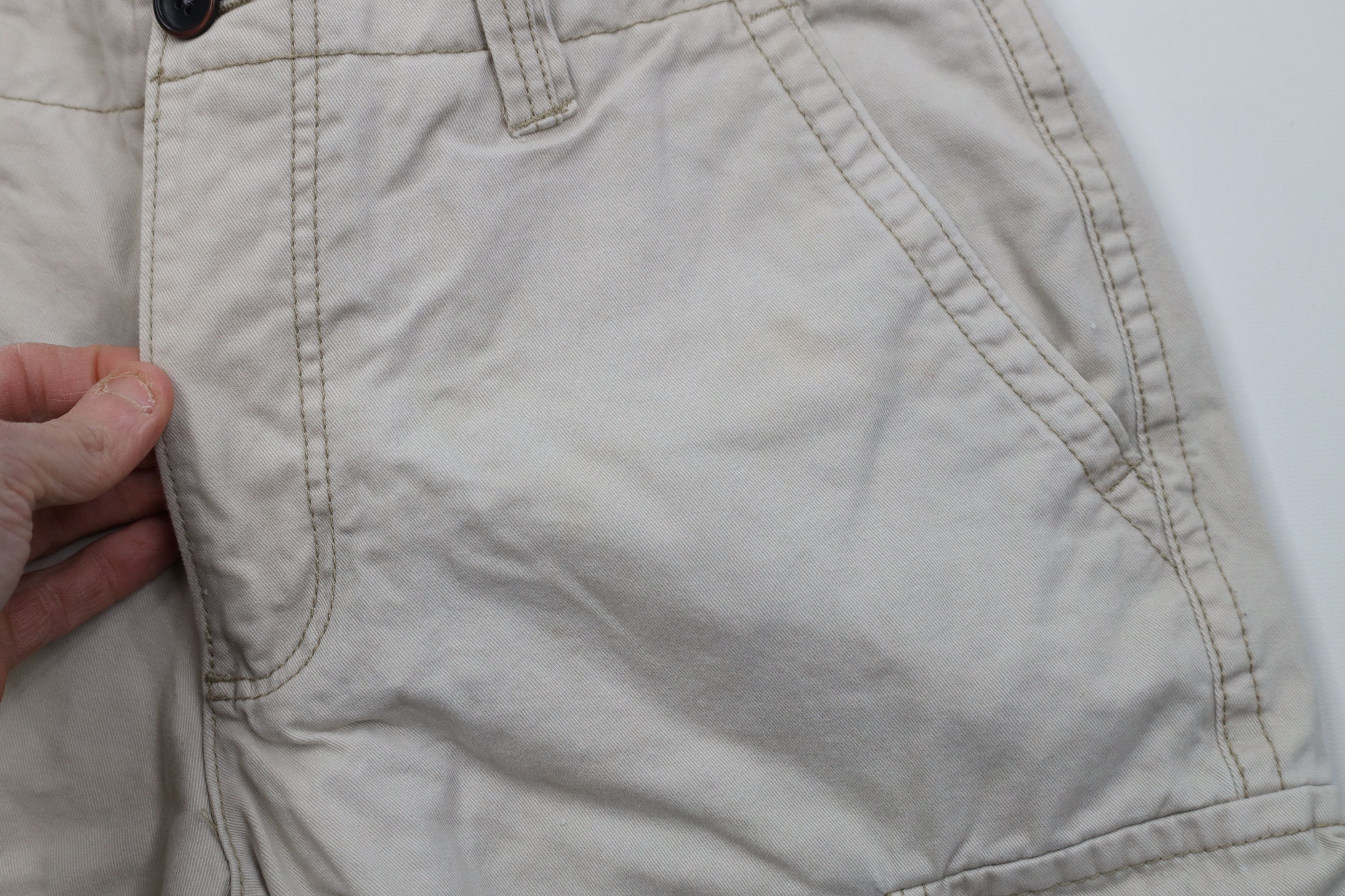Aeropostale Vintage Y2K Aeropostale Heavyweight Cargo Shorts Beige Size US 32 / EU 48 - 5 Thumbnail