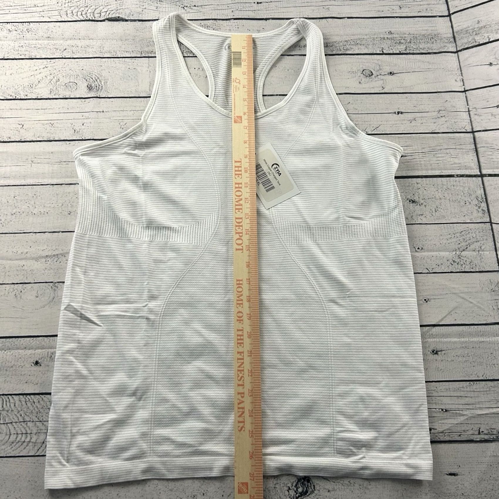 Vintage Zyia Active White Copper Charged Tank Top Women's XL Tank White Zyia Active Copper Charged KO Mens Womens Girls? Size XL / US 12-14 / IT 48-50 - 4 Thumbnail