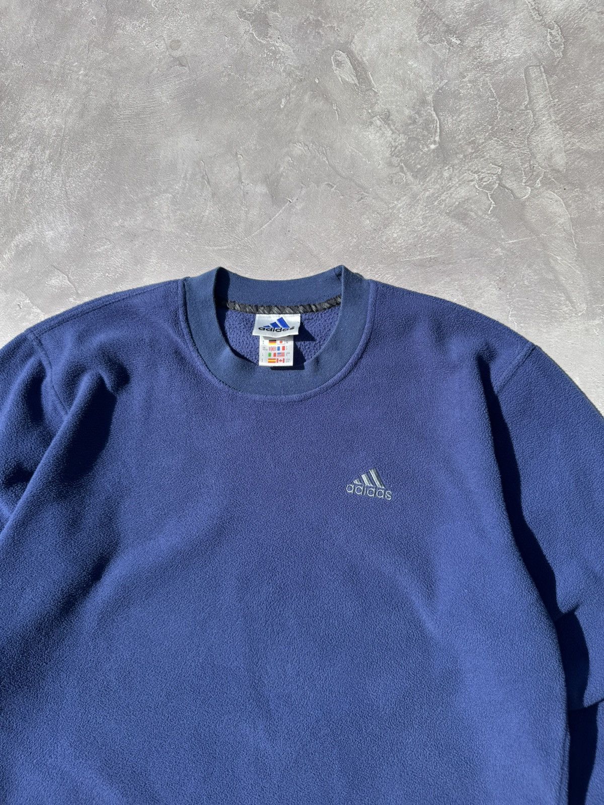 Adidas Vintage 00s Adidas Fleece Crewneck Sweatshirt Size US S / EU 44-46 / 1 - 4 Thumbnail