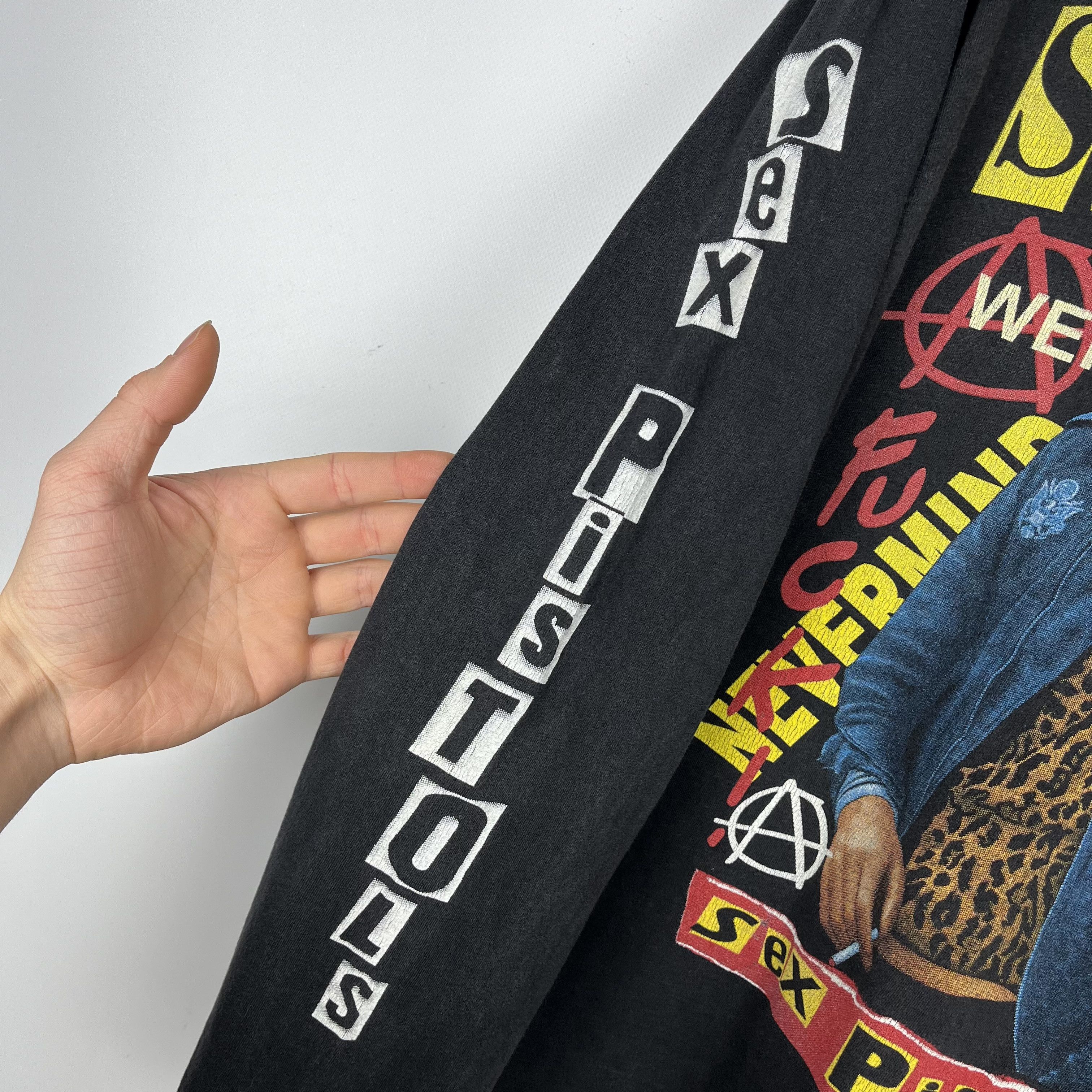 Band Tees Vintage Sid Vicious Sex Pistols Punk Longsleeve T Shirt 90’s Size US L / EU 52-54 / 3 - 15 Thumbnail
