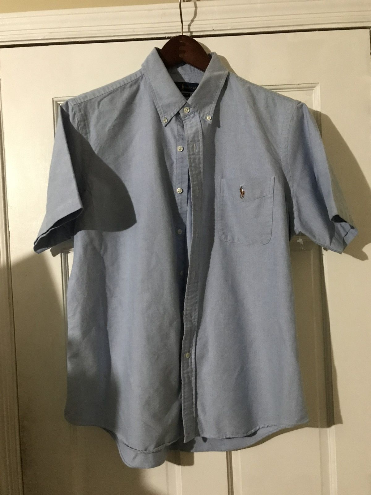Polo Ralph Lauren Polo Lauren Light Denim Blue Button Up Shirt Short Sleeve Size US L / EU 52-54 / 3 - 2 Thumbnail