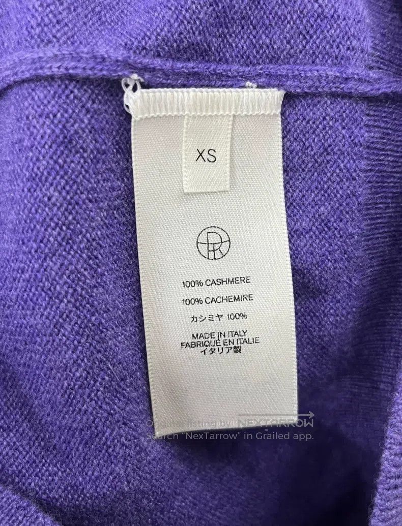 The Row The row Purple cashmere turtleneck sweater Size XS / US 0-2 / IT 36-38 - 4 Thumbnail