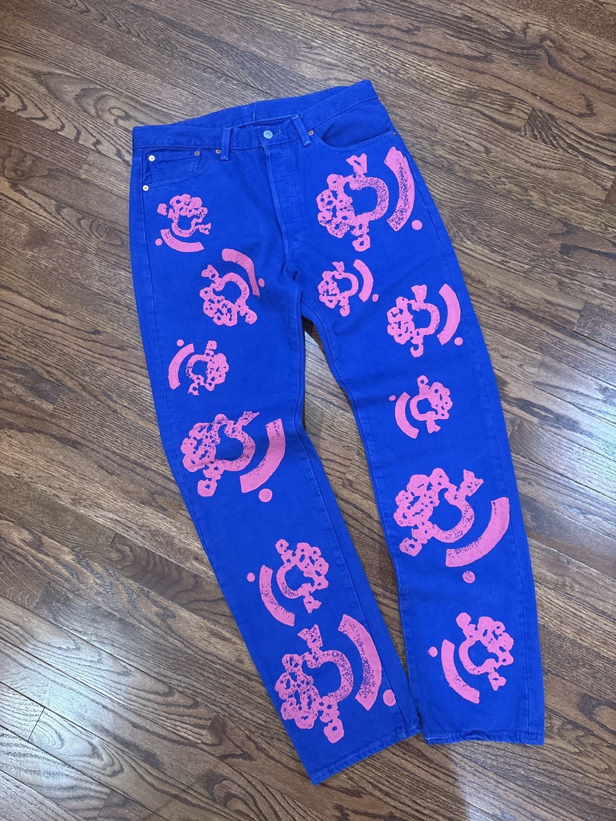 (B).Stroy × DENIM TEARS Denim Tears Bstroy Tears 501 Jeans Size US 32 / EU 48 - 1 Thumbnail