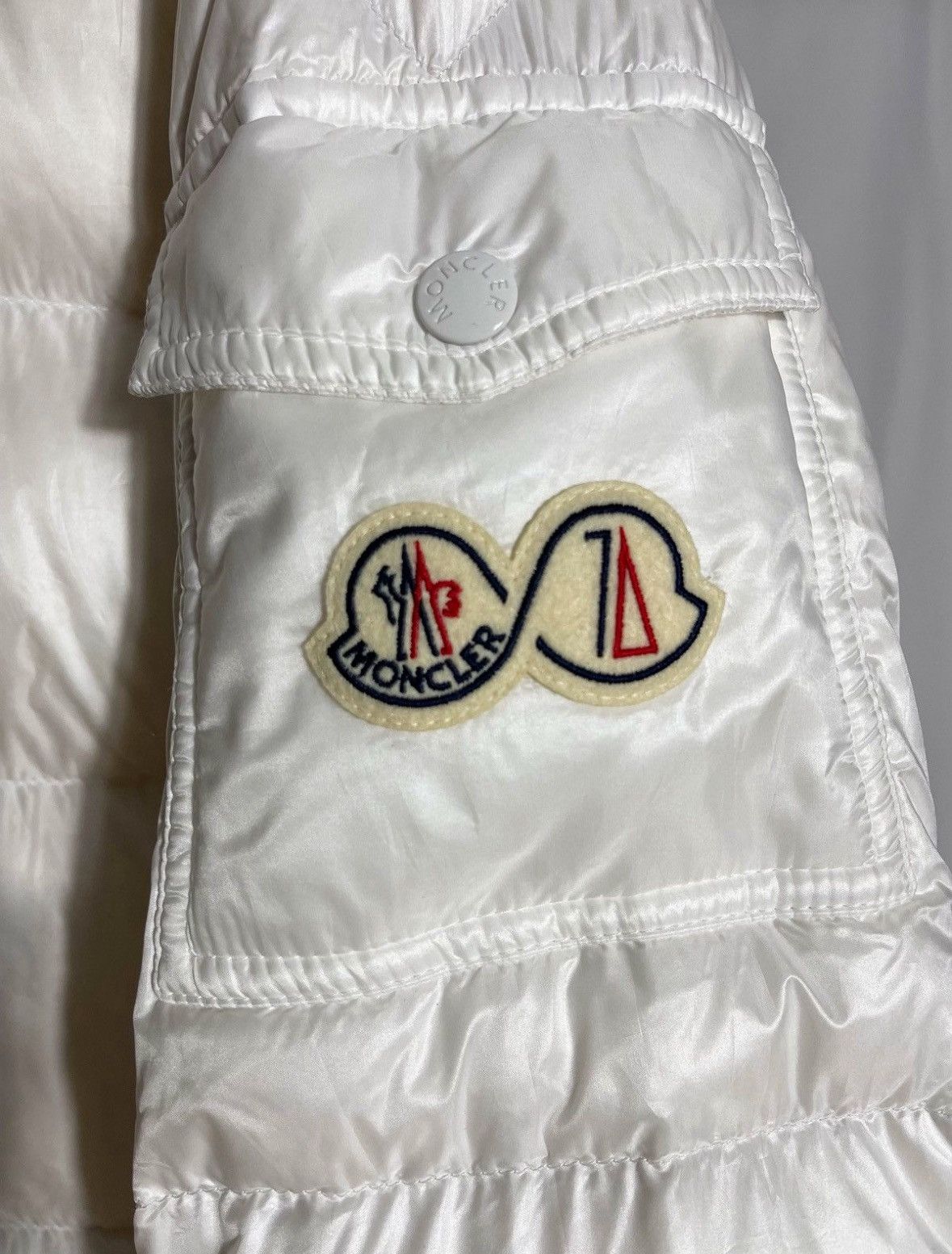 Moncler MONCLER 70th ANNIVERSARY WHITE MAYA PUFFER Size US M / EU 48-50 / 2 - 3 Thumbnail