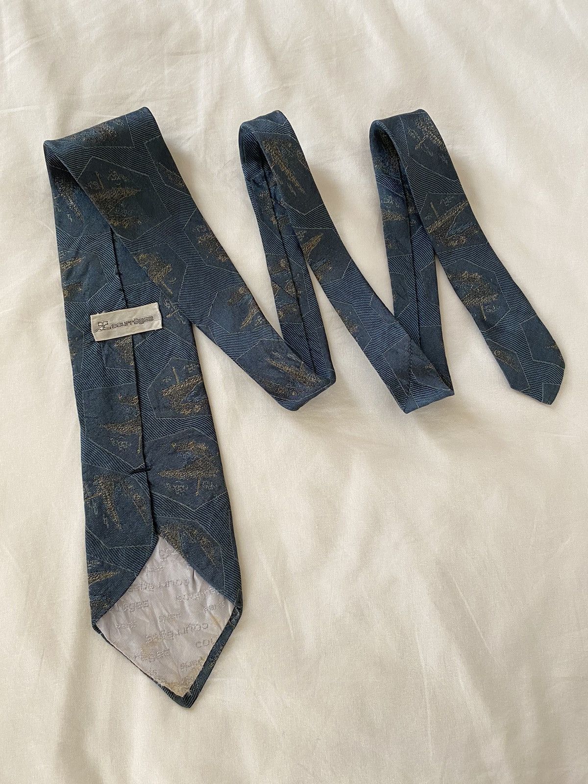 Courreges blue tie