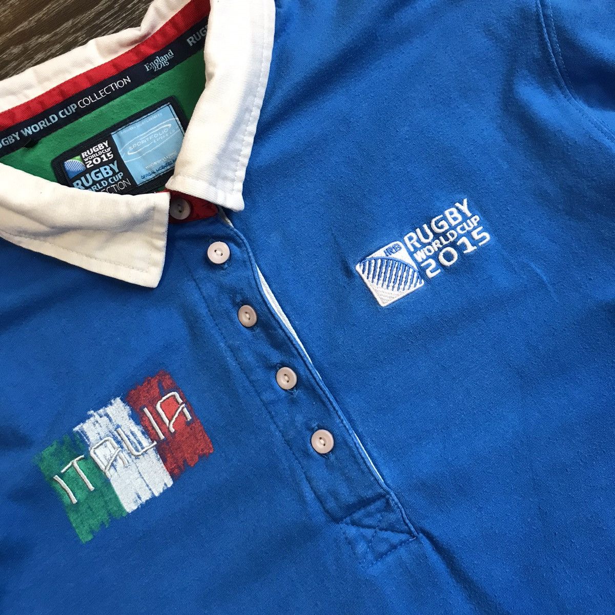 Vintage Vintage Italy Italia rugby jersey long sleeve polo Size US S / EU 44-46 / 1 - 4 Thumbnail