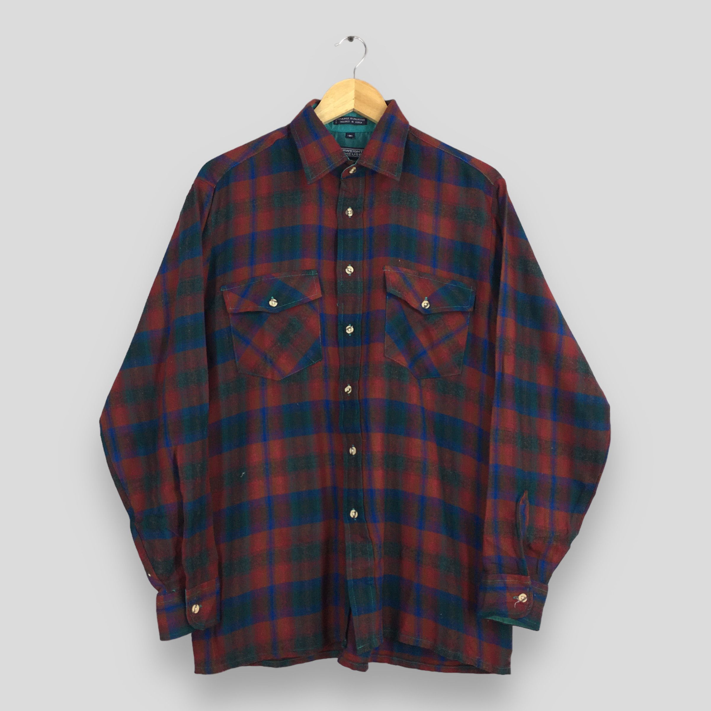 Vtg Shadow Plaid 80s outlet Flannel