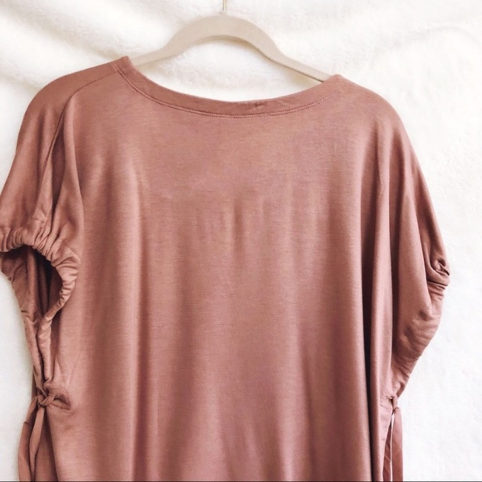 Loft LOFT Lounge Rust Pink Super Soft Tie Sleeve Shirt Size S / US 4 / IT 40 - 5 Thumbnail