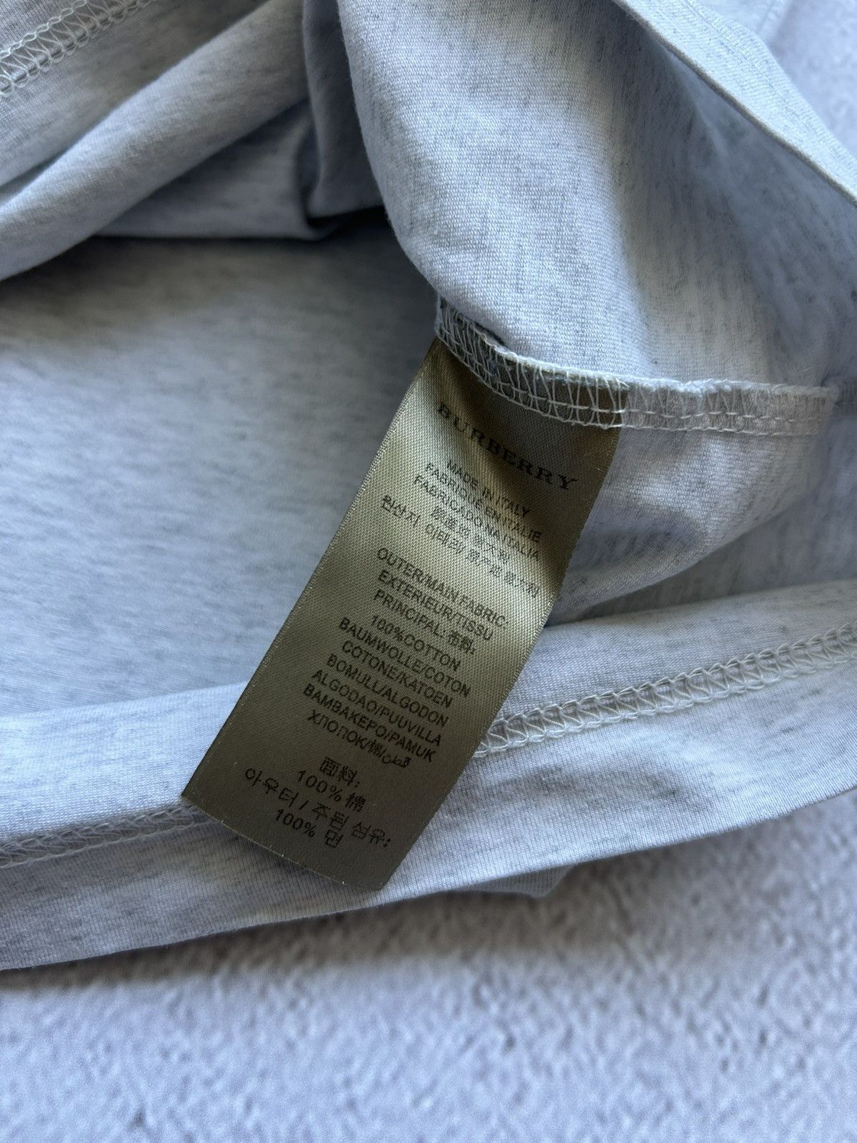 Burberry Burberry basic Premium man's logo t-shirt size S Size US S / EU 44-46 / 1 - 7 Thumbnail