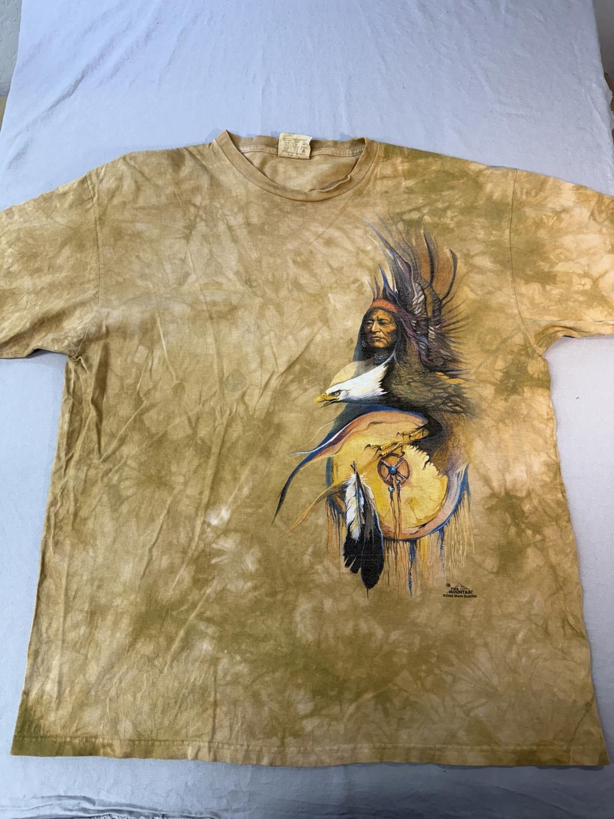 The Mountain VTG The Mountain T-shirt Native American Bald Eagle Buchfink Size US XXL / EU 58 / 5 - 1 Thumbnail