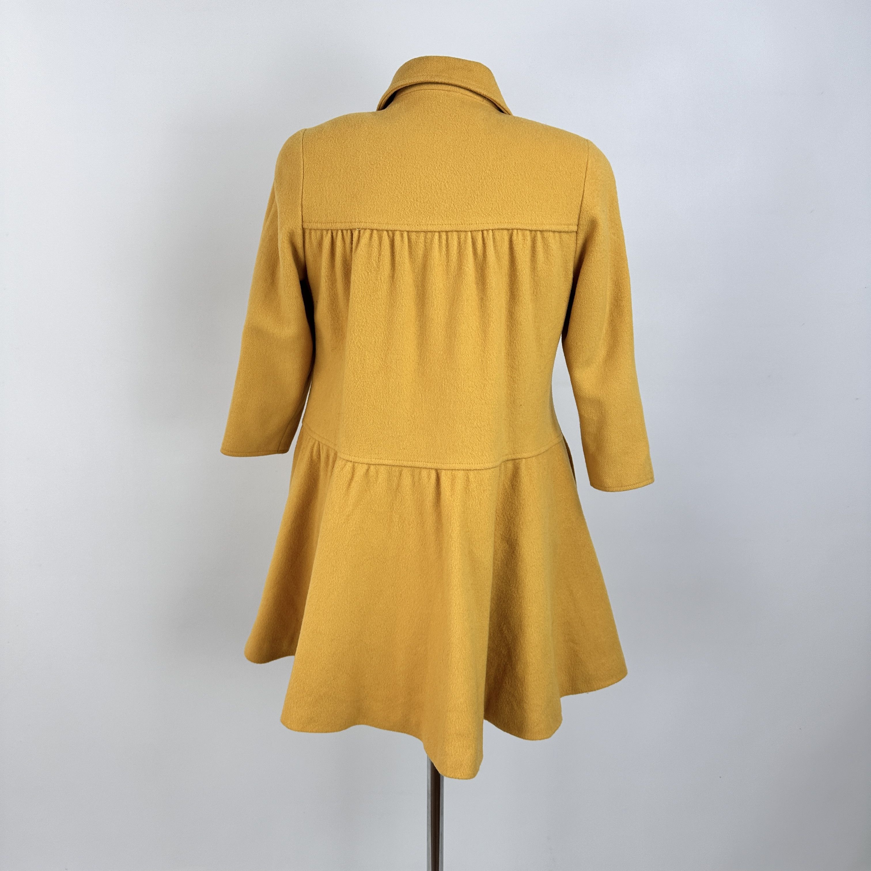Fendi Cappottino FENDISSIME Lana Giallo – 40 IT Size S / US 4 / IT 40 - 7 Thumbnail