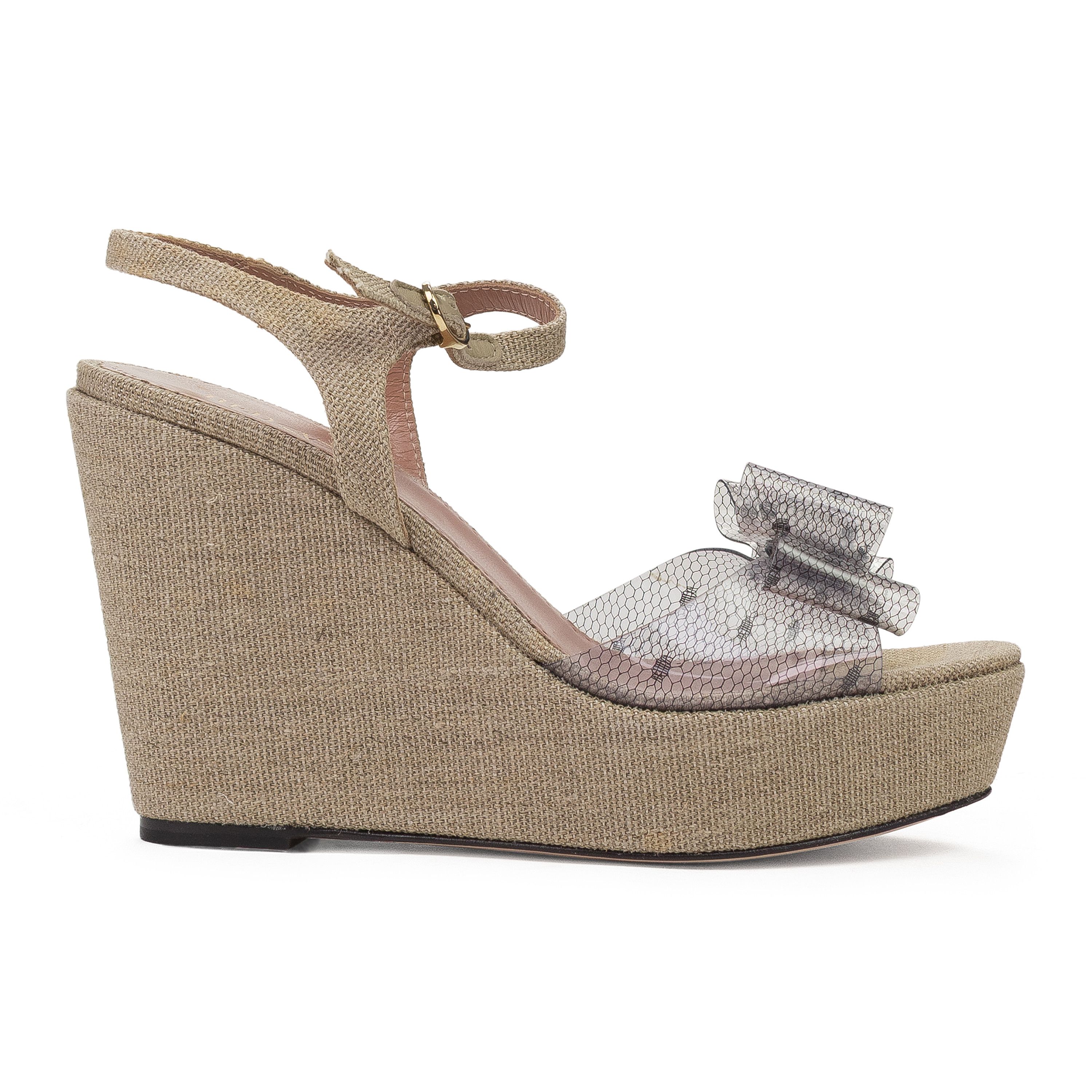 RED Valentino TAN WEDGE HEELS SIZE 38 Size US 8 / IT 38 - 1 Thumbnail