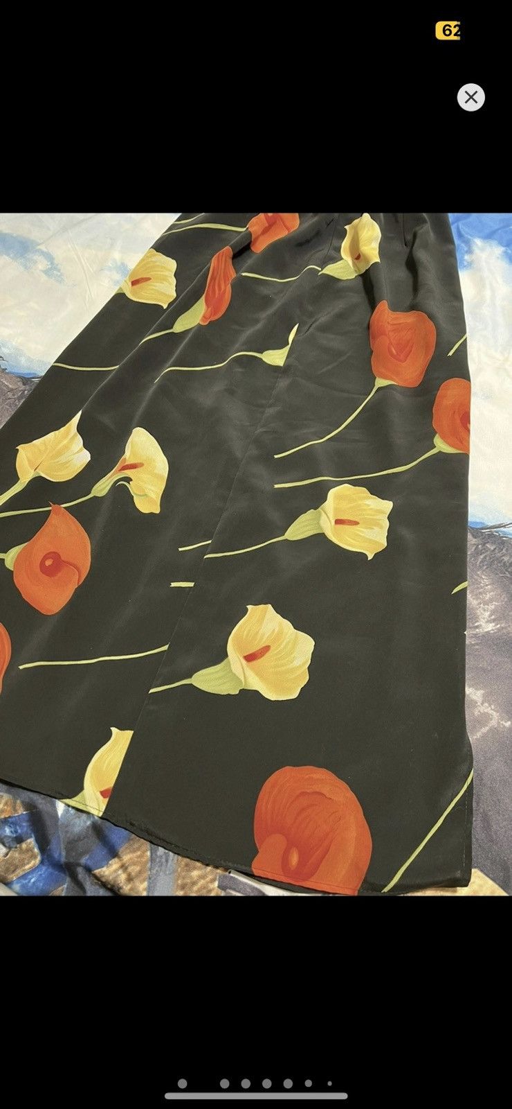 DKNY ***FINAL DROP***RARE 90s DKNY FLORAL MAXI SKIRT 24-27 Size 27" / US 4 / IT 40 - 2 Thumbnail