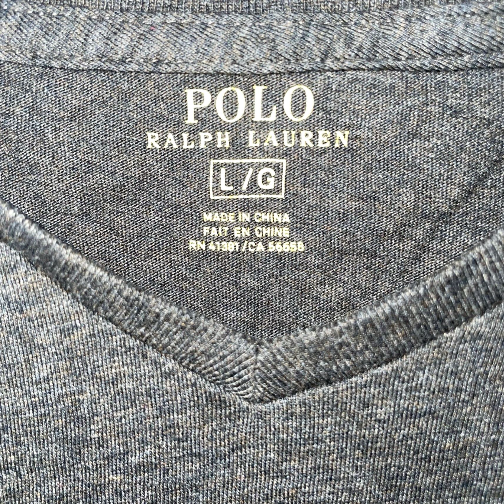Ralph Lauren Polo Ralph Lauren T-Shirt Gray V-Neck Mens Size L Size US L / EU 52-54 / 3 - 4 Thumbnail
