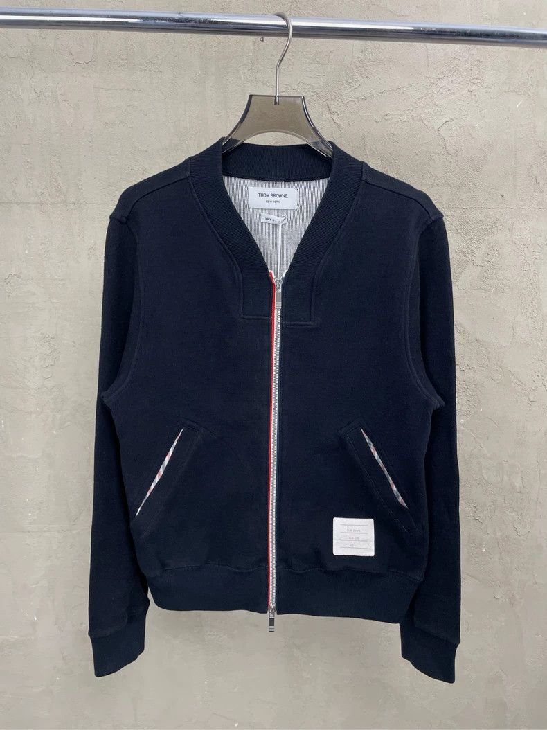 Thom Browne Thom browne Black stripe zipper baseball suit jacket 2504-N Size US S / EU 44-46 / 1 - 2 Thumbnail