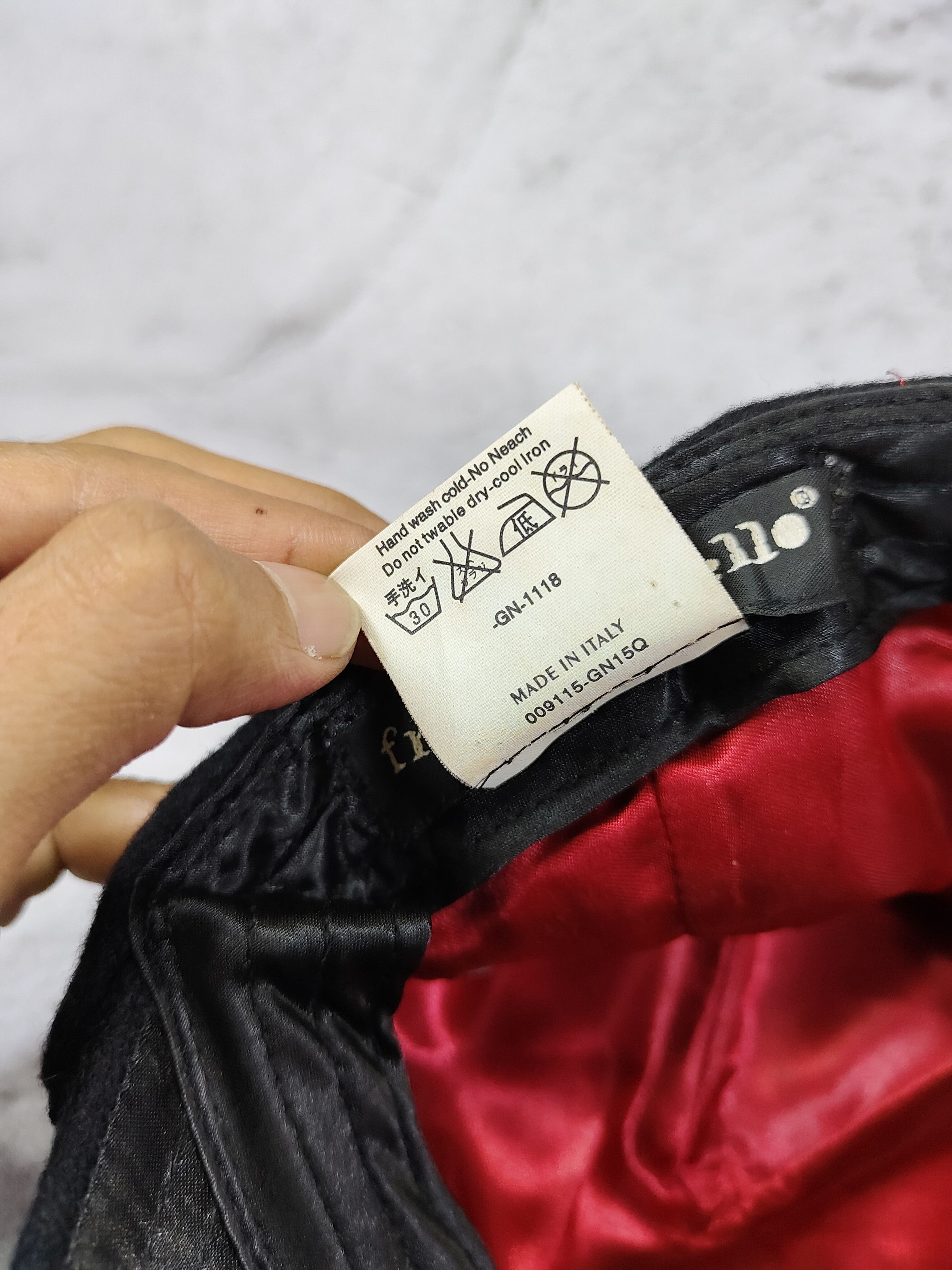 Frankie Morello 00s Frankie Morello-Archive Script Logo Embroidered Wool Cap Size ONE SIZE - 8 Thumbnail