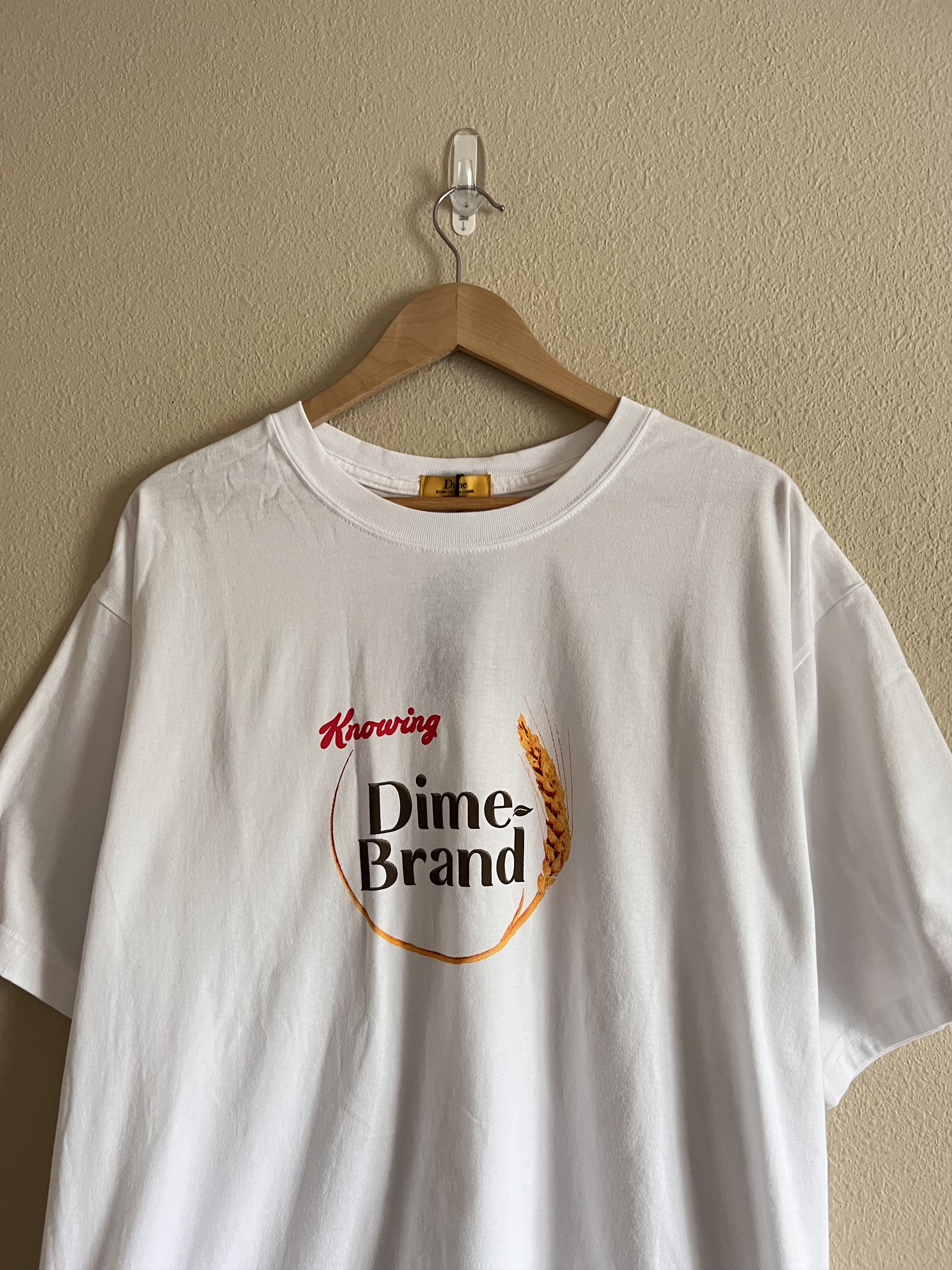 Dime Dime MTL Dime Brand Grain Tee in White Size US XXL / EU 58 / 5 - 1 Thumbnail
