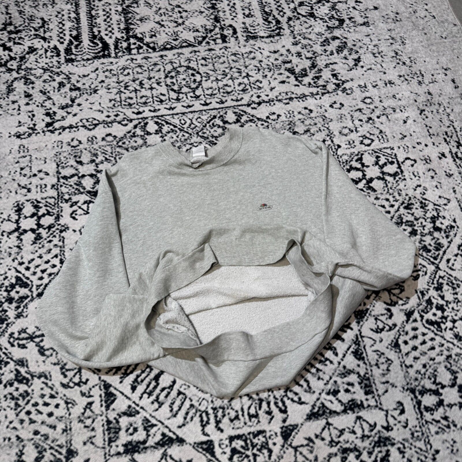 Fruit Of The Loom × Vintage Vintage Gray Cotton Crewneck Size XL Fruit Of The Loom Size US XL / EU 56 / 4 - 10 Thumbnail
