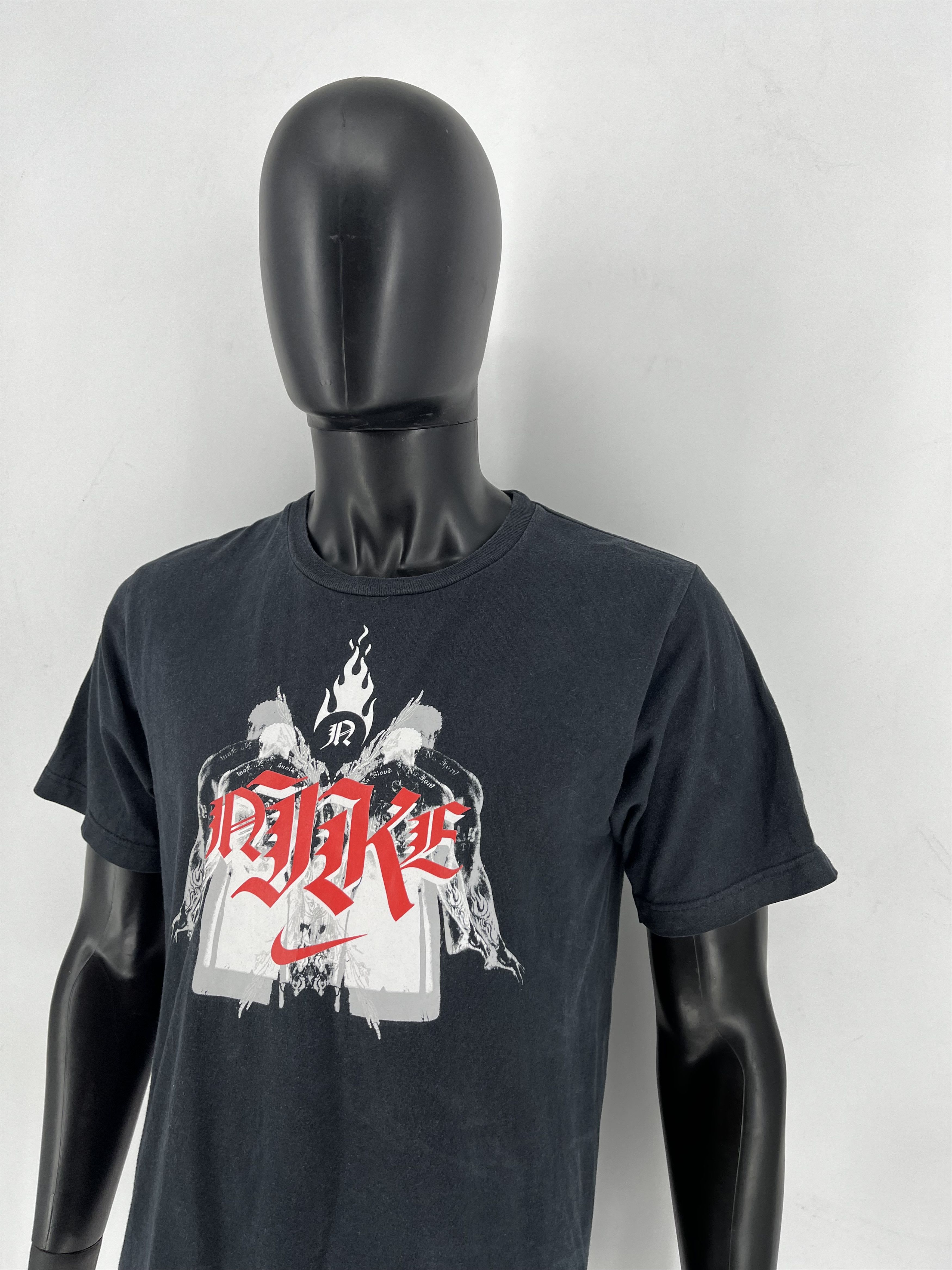 Nike Vintage 90s Nike JA Basketball Flame Guy oversize rare tee Size US M / EU 48-50 / 2 - 4 Thumbnail