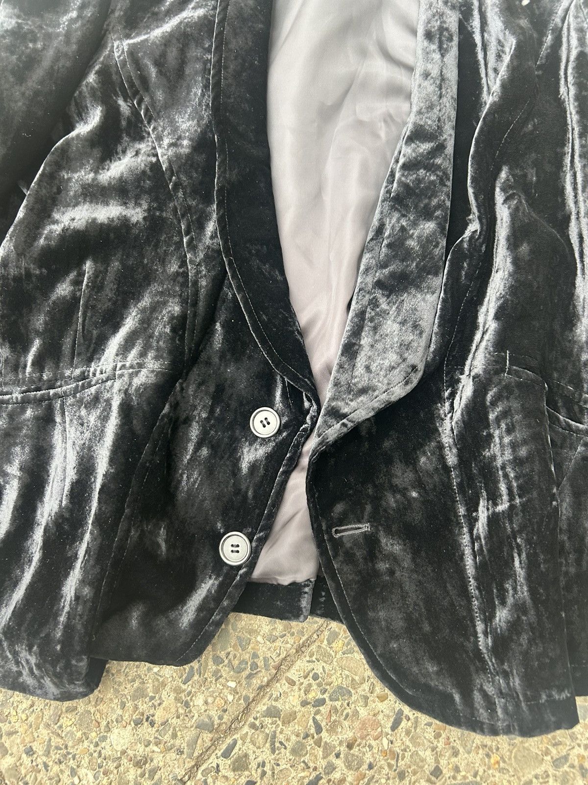 Yohji Yamamoto Rare Vintage Y’s Yohji Yamamoto Velvet Oversized Blazer Size 38S - 3 Thumbnail