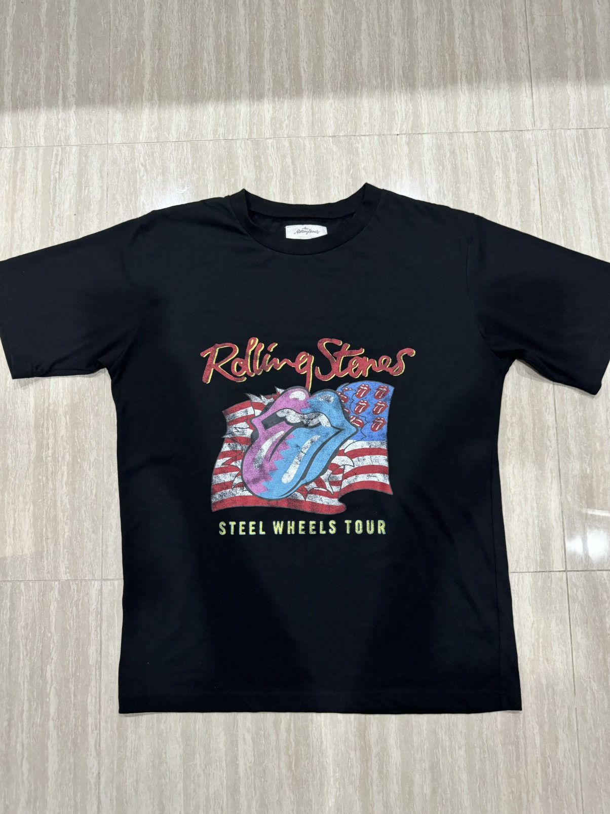 The Rolling Stones ROLLING STONES Steel Wheels Tour Short Sleeve T-shirt Size US L / EU 52-54 / 3 - 2 Thumbnail