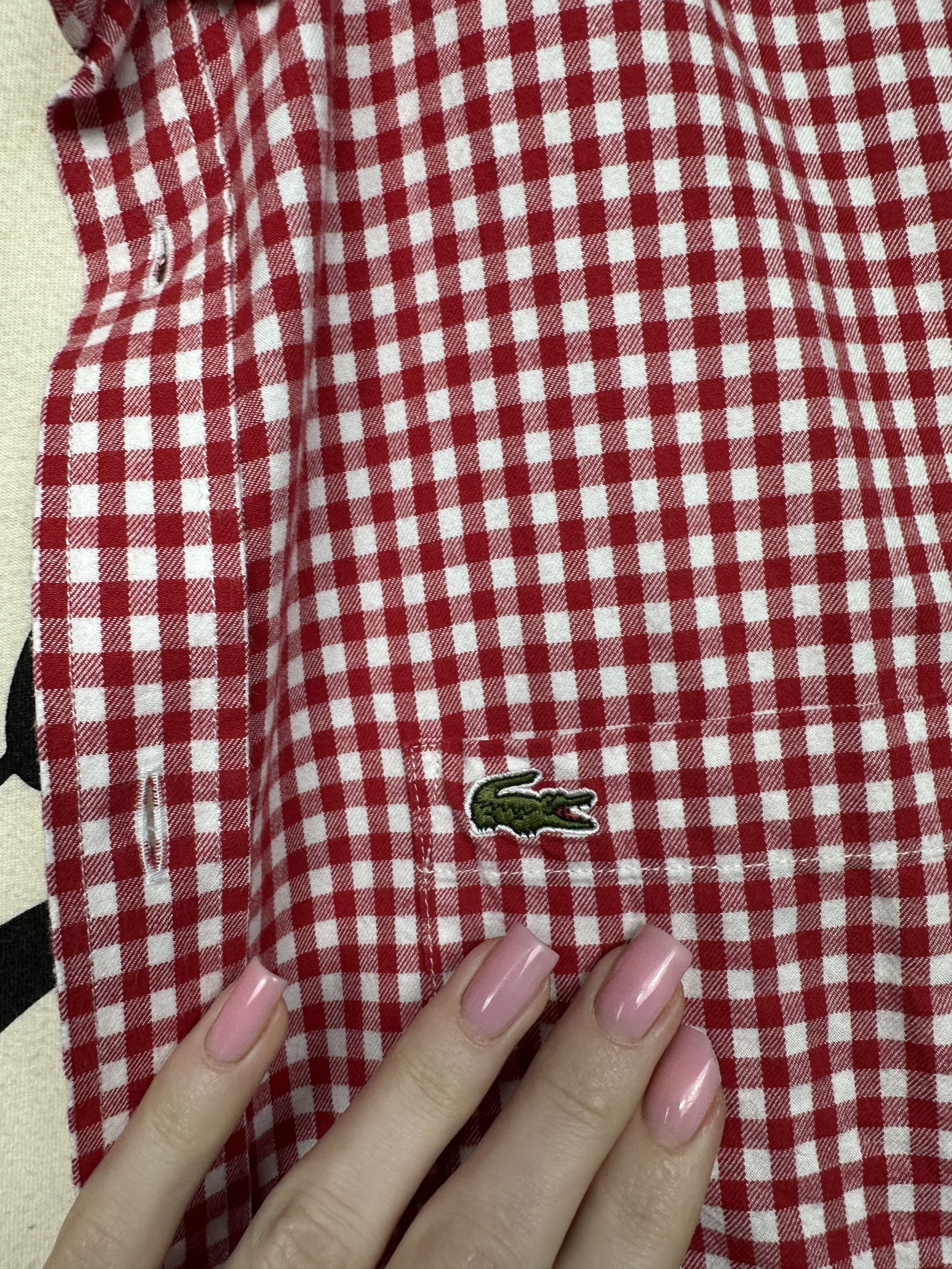 Lacoste Lacoste Mens Flannel Shirt Size US XL / EU 56 / 4 - 3 Thumbnail