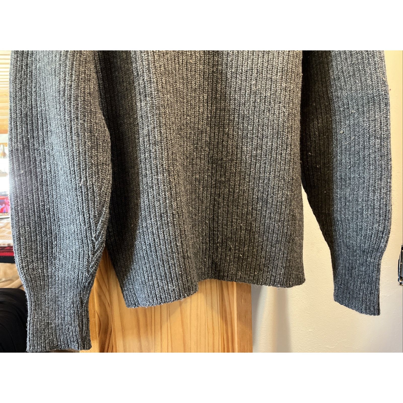Other Welgrume Sportswear Women’s M Lambswool Orlon Sweater Gray Size M / US 6-8 / IT 42-44 - 10 Thumbnail