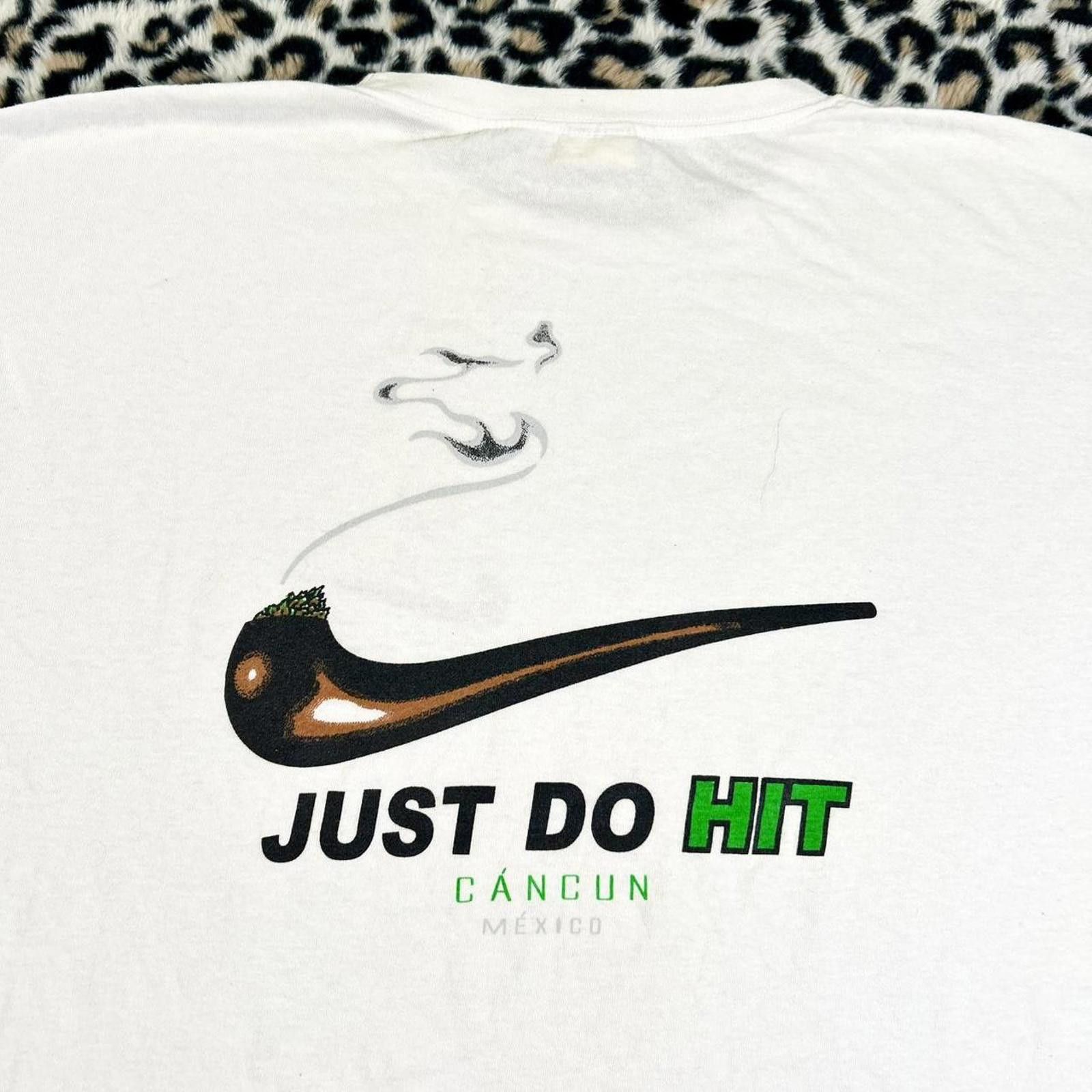 Nike Vtg Just Do Hit Nike Humor Tee Size XXL Size US XXL / EU 58 / 5 - 1 Thumbnail