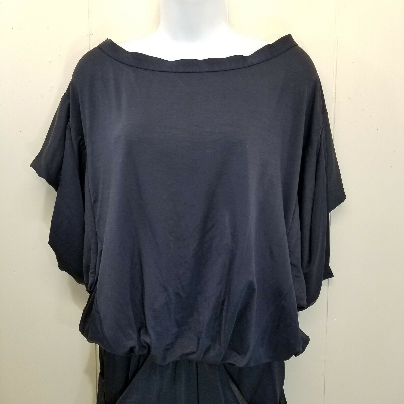 Zara Zara Basic XS Mini Dress Blouson Navy Blue Big Sleeves Pocke Size XS / US 0-2 / IT 36-38 - 4 Thumbnail