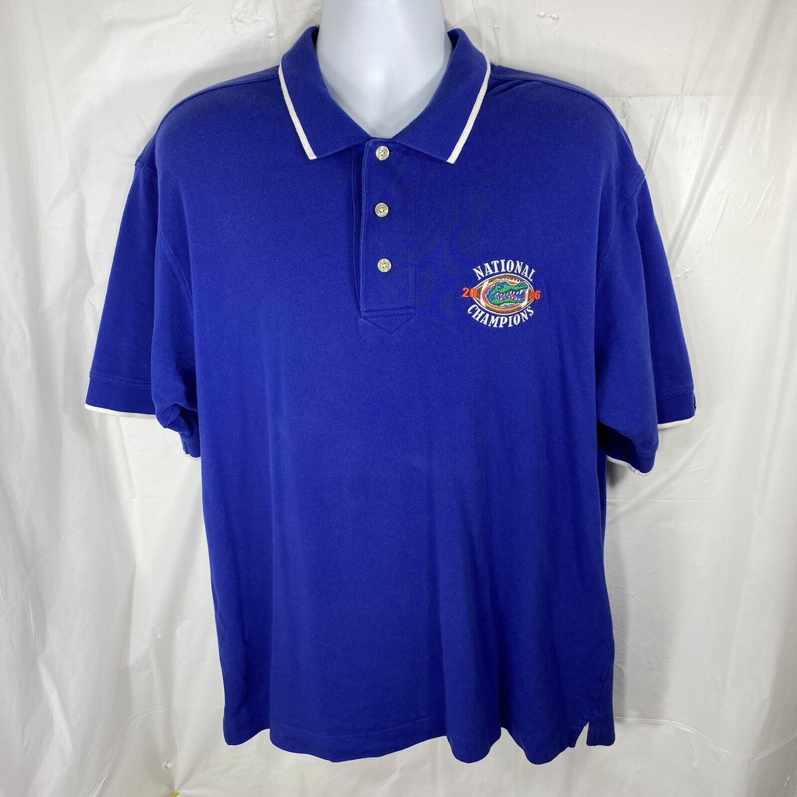 Cutter & Buck Vintage University Of Florida Gators 2006 Champions Polo Size US L / EU 52-54 / 3 - 1 Thumbnail