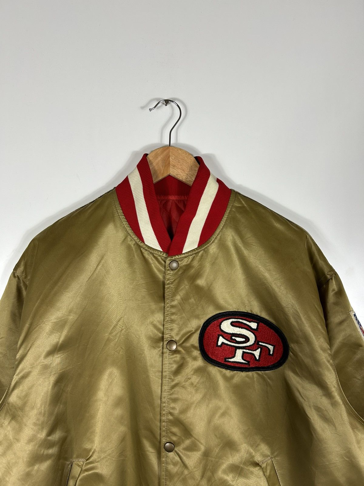 Starter ⚡️Vintage NFL 49ERS Starter 80s U.S.A Nylon Jacket Size US XL / EU 56 / 4 - 5 Thumbnail