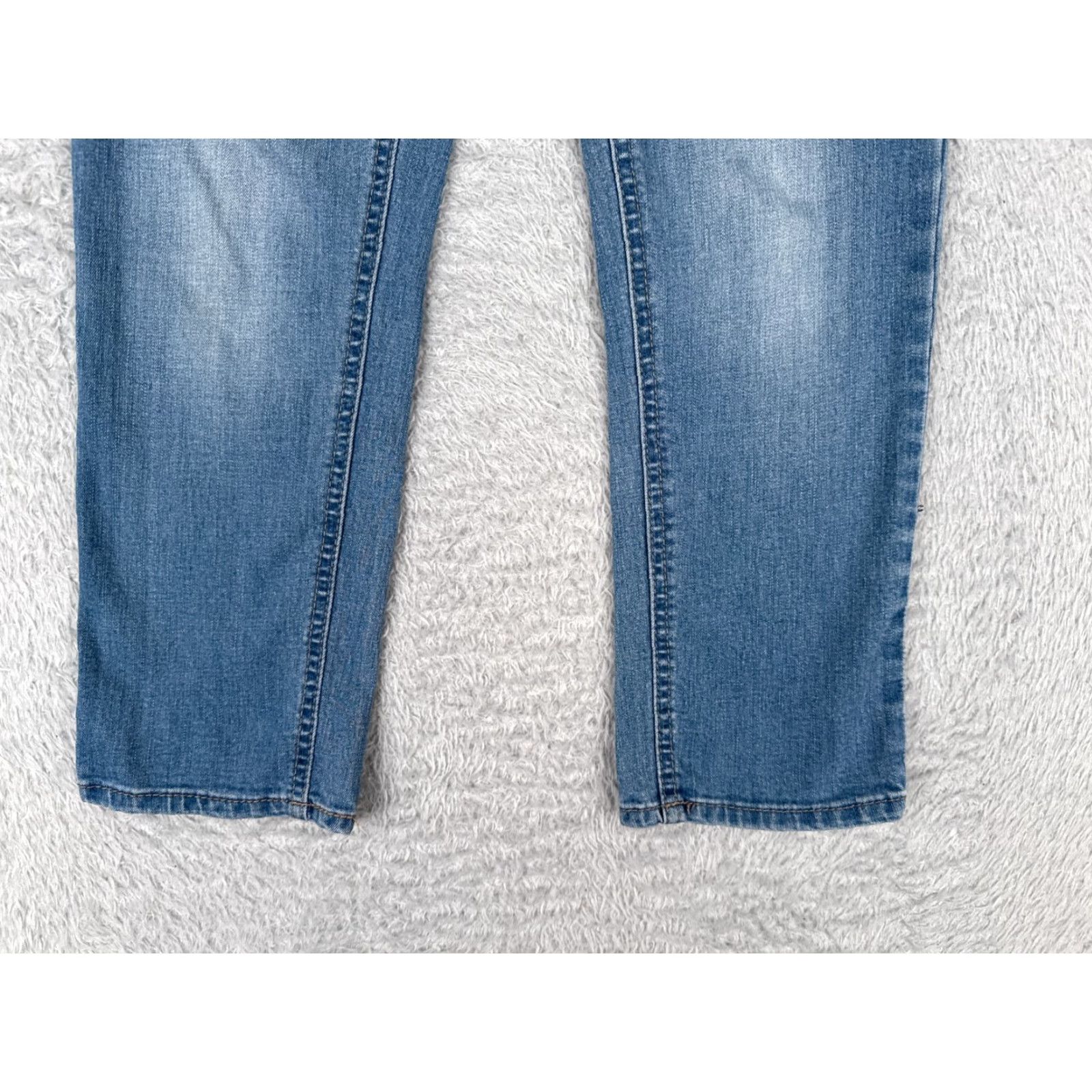 Vintage Kensie Jeans Womens Blue Denim Straight Leg Low Rise Cotton Blend Zip 28x24 Jeans Womens Boys? Size 26" / US 2 / IT 38 - 2 Thumbnail