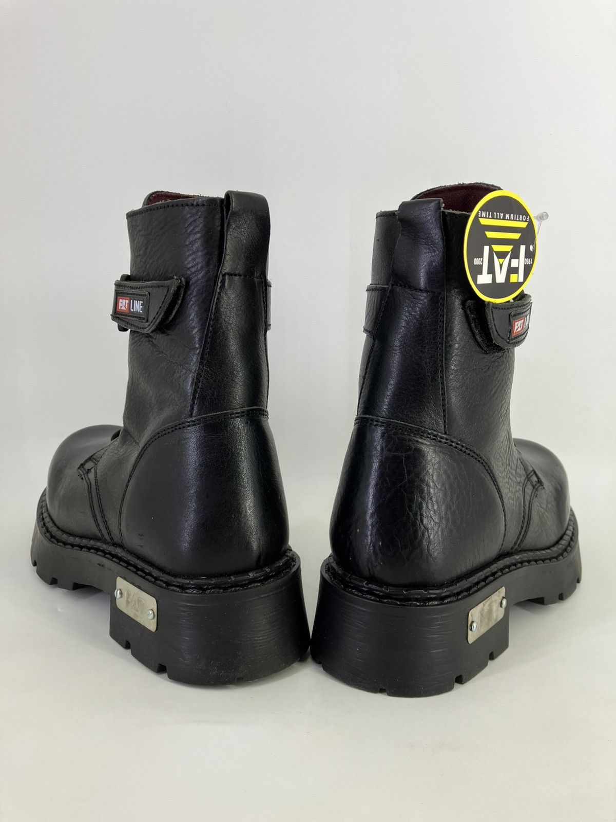 Vintage Genuine leather military-style boot chunky platform FAT Y2K Size US 10 / EU 43 - 4 Thumbnail